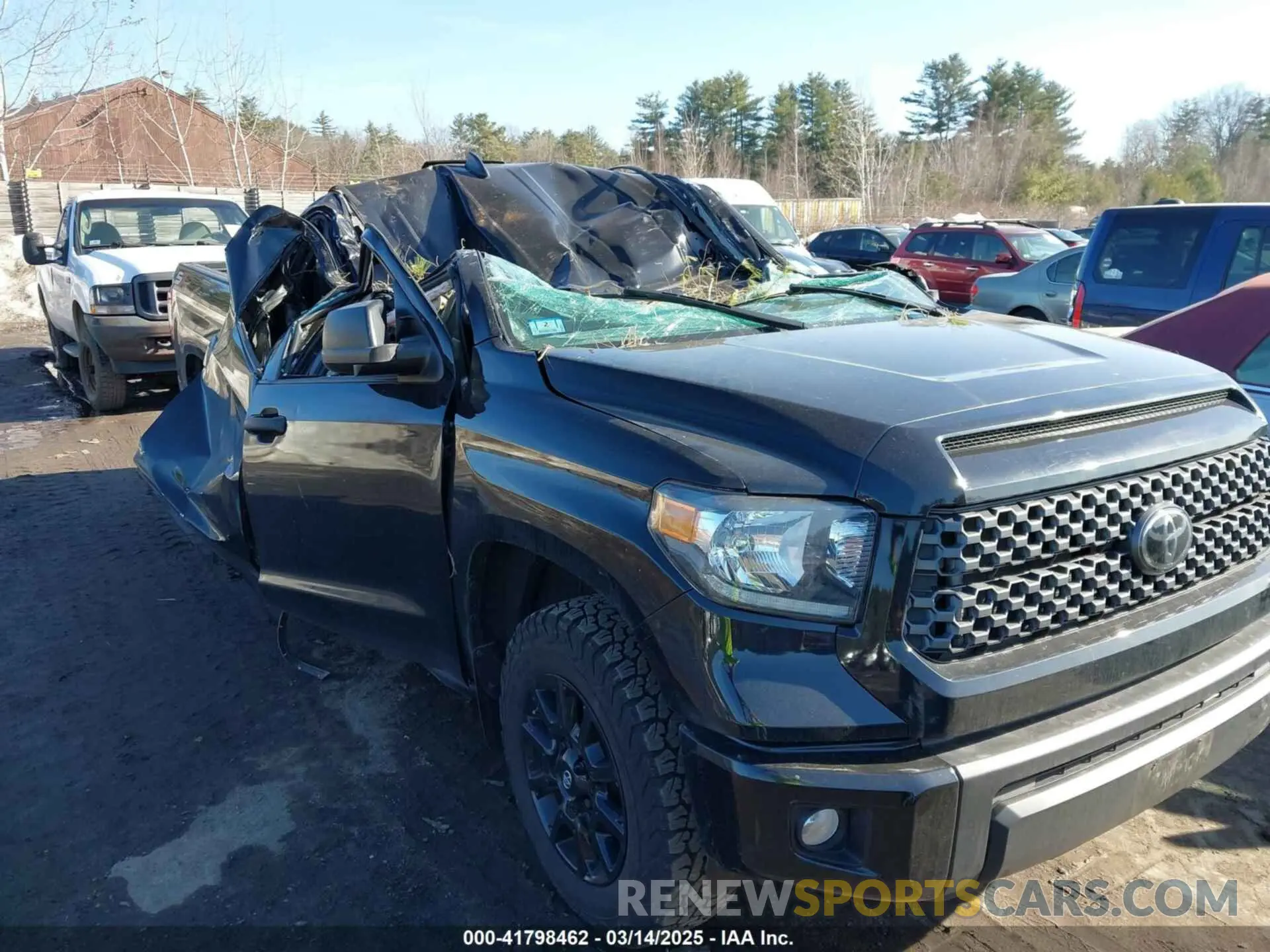 6 fotografías del automóvil dañado 5TFUY5F17MX989323 TOYOTA TUNDRA 2021
