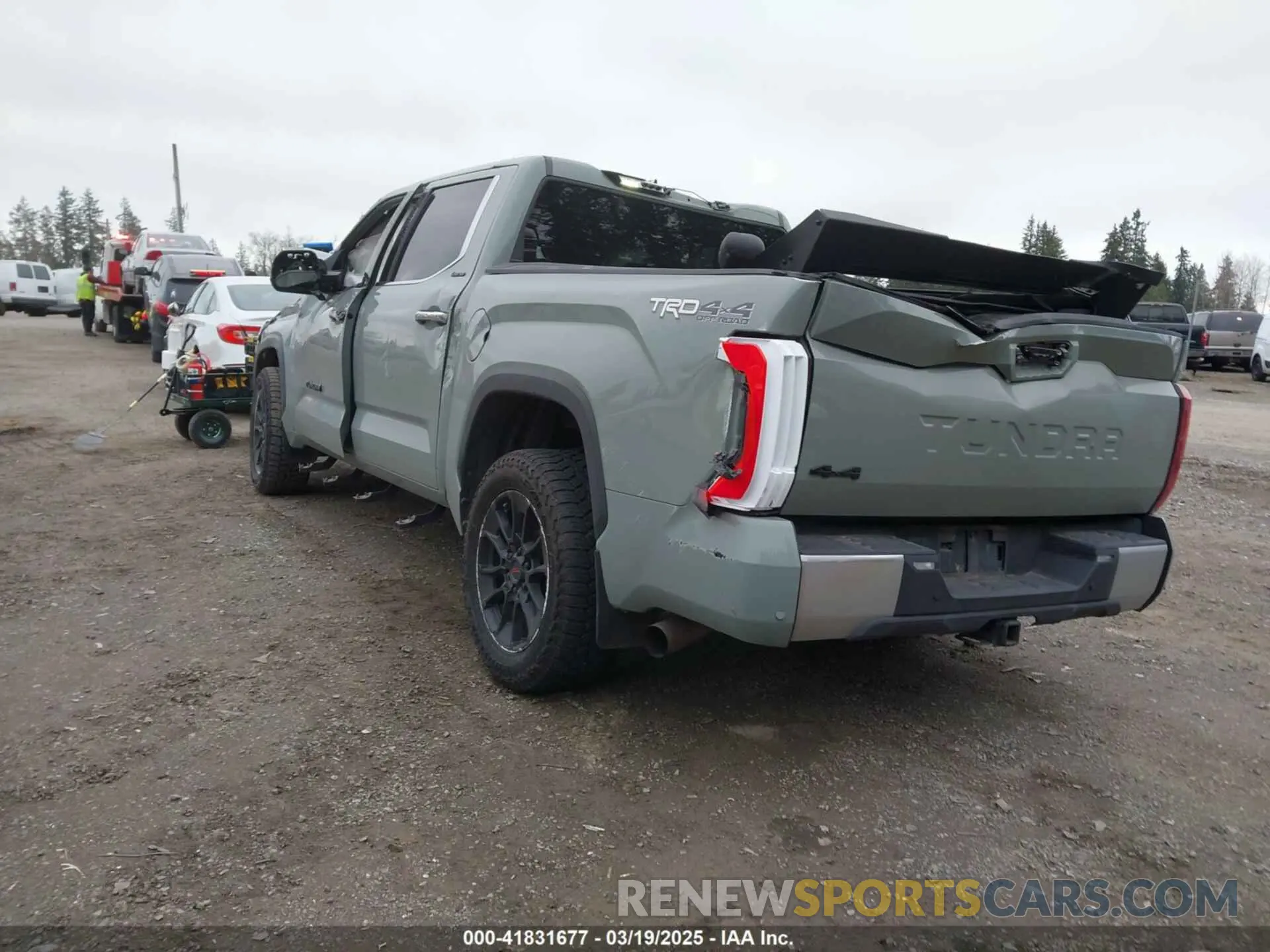3 fotografías del automóvil dañado 5TFJA5DB6NX040916 TOYOTA TUNDRA 2022