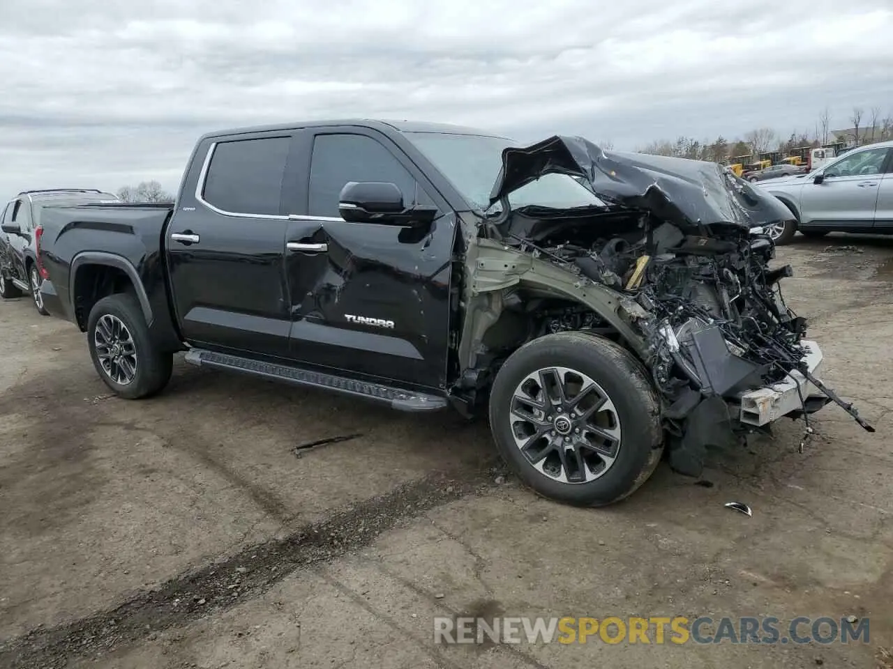 4 fotografías del automóvil dañado 5TFJA5DB9NX011037 TOYOTA TUNDRA 2022