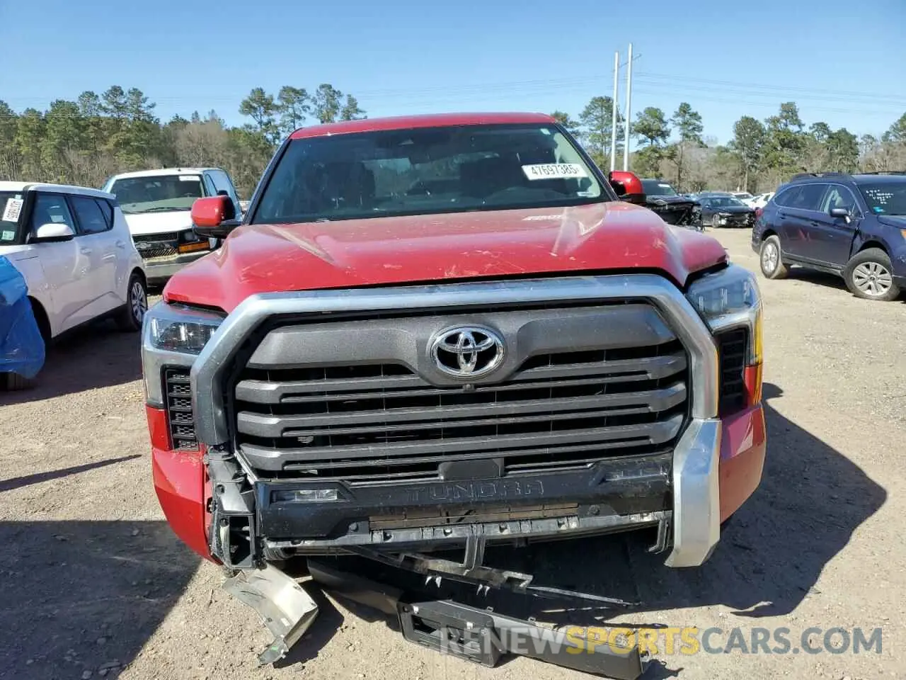 5 fotografías del automóvil dañado 5TFJA5EC9NX006234 TOYOTA TUNDRA 2022