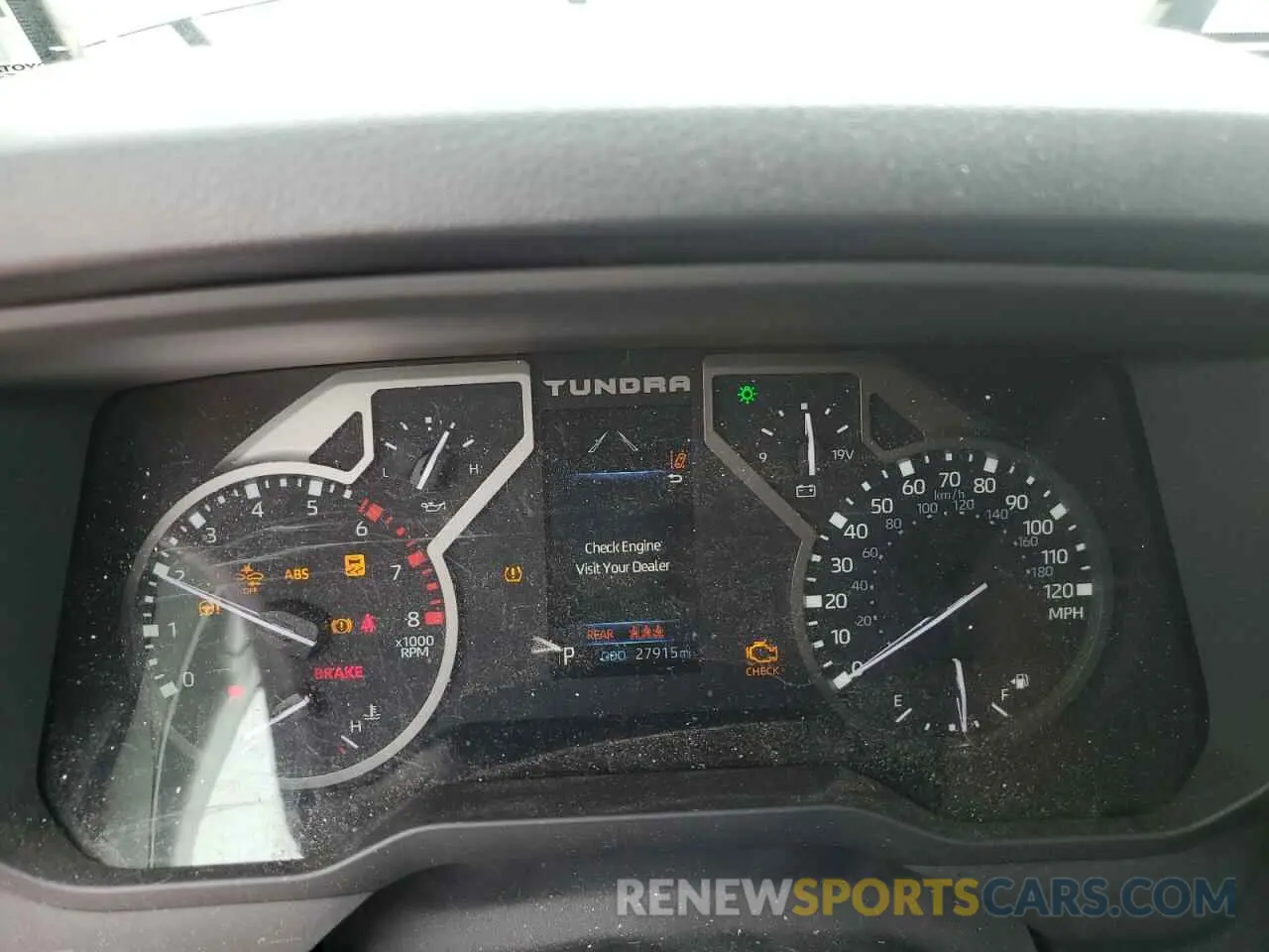 9 fotografías del automóvil dañado 5TFKB5AA3NX016733 TOYOTA TUNDRA 2022