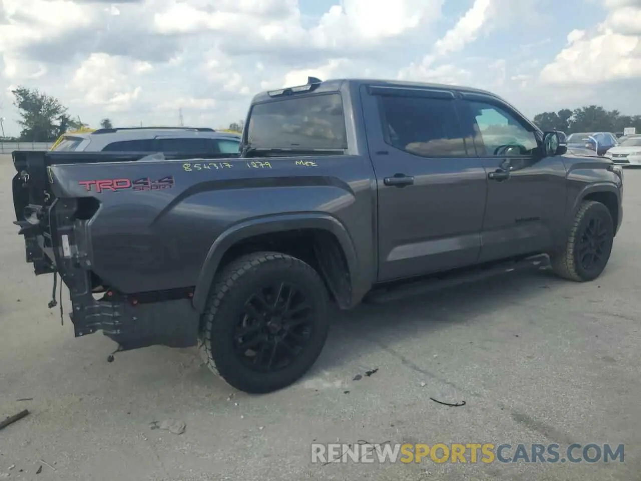 3 fotografías del automóvil dañado 5TFLA5DB8NX001608 TOYOTA TUNDRA 2022