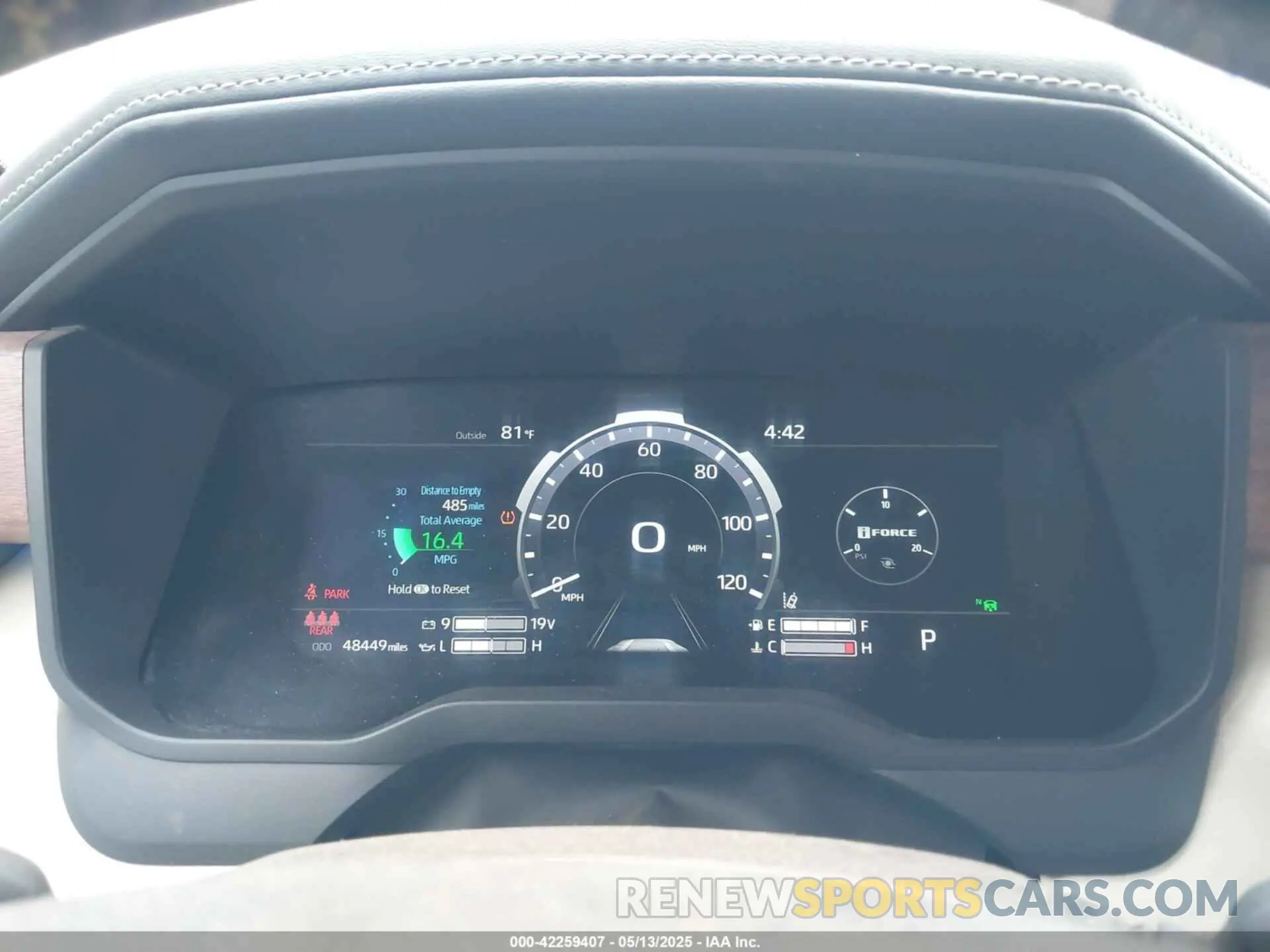 7 fotografías del automóvil dañado 5TFMA5DB1NX012518 TOYOTA TUNDRA 2022