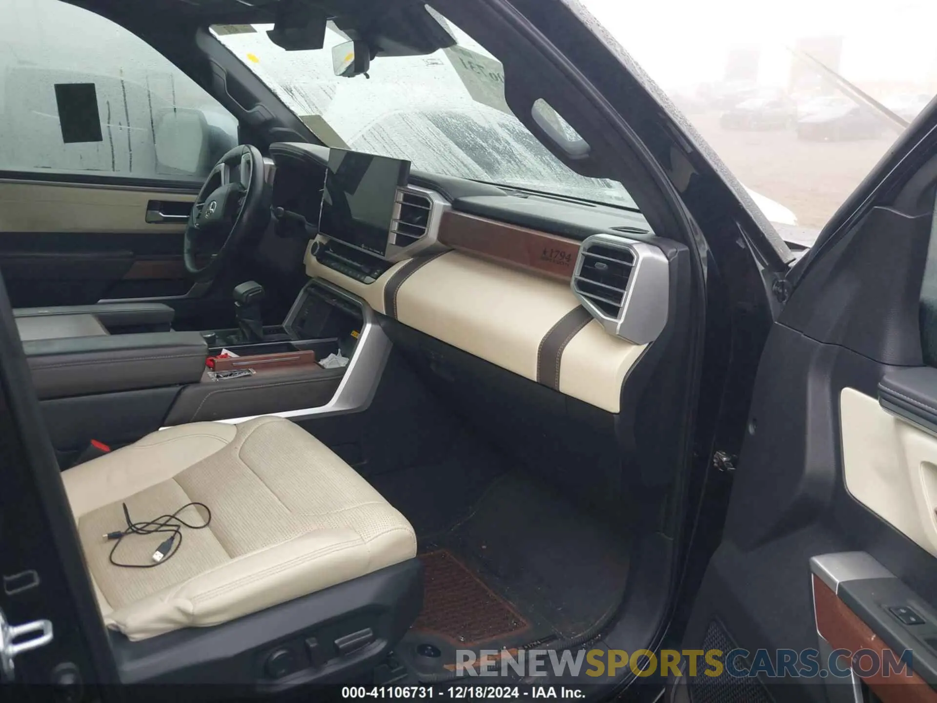 5 fotografías del automóvil dañado 5TFMA5DBXNX012937 TOYOTA TUNDRA 2022