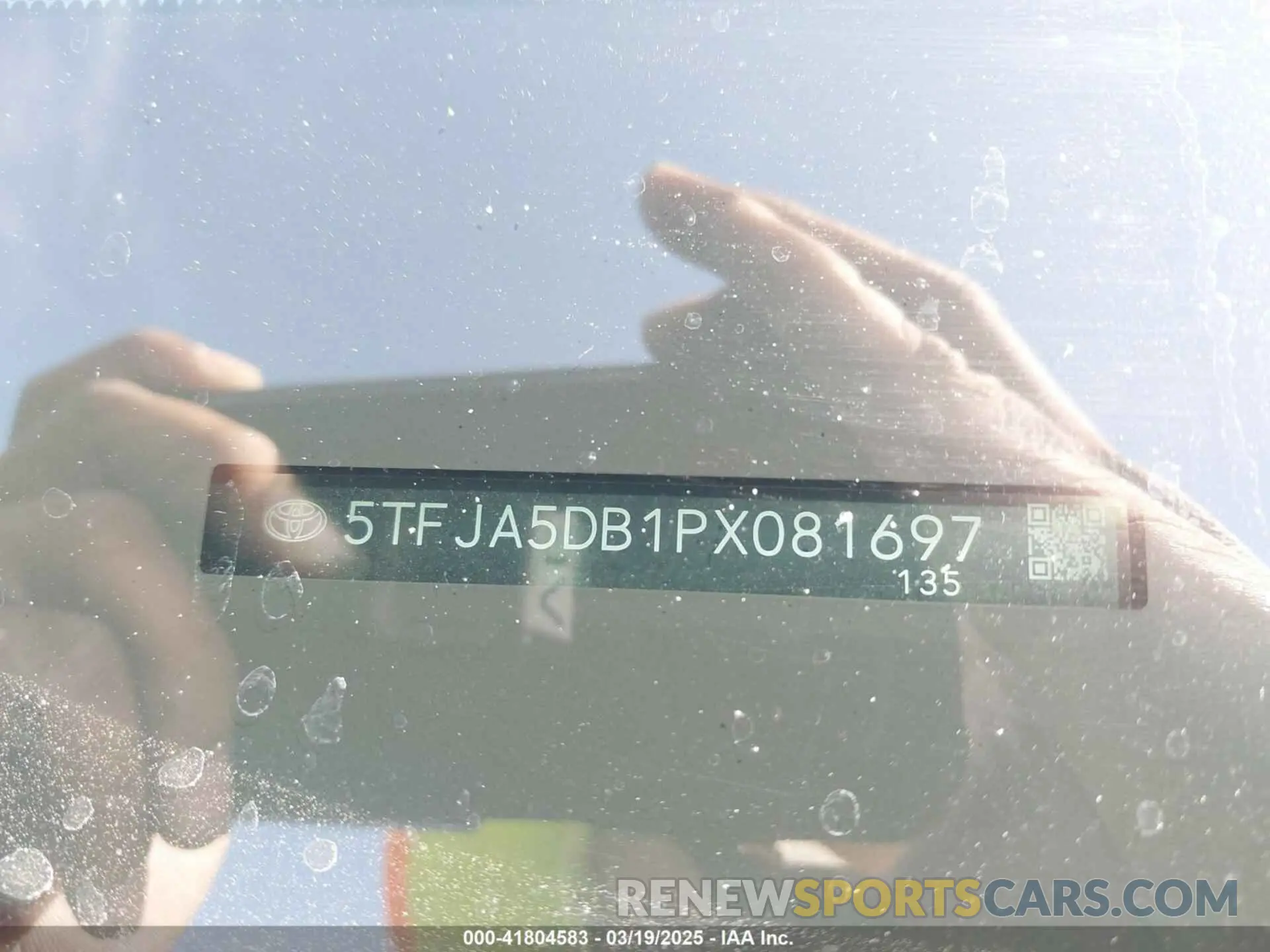 9 fotografías del automóvil dañado 5TFJA5DB1PX081697 TOYOTA TUNDRA 2023