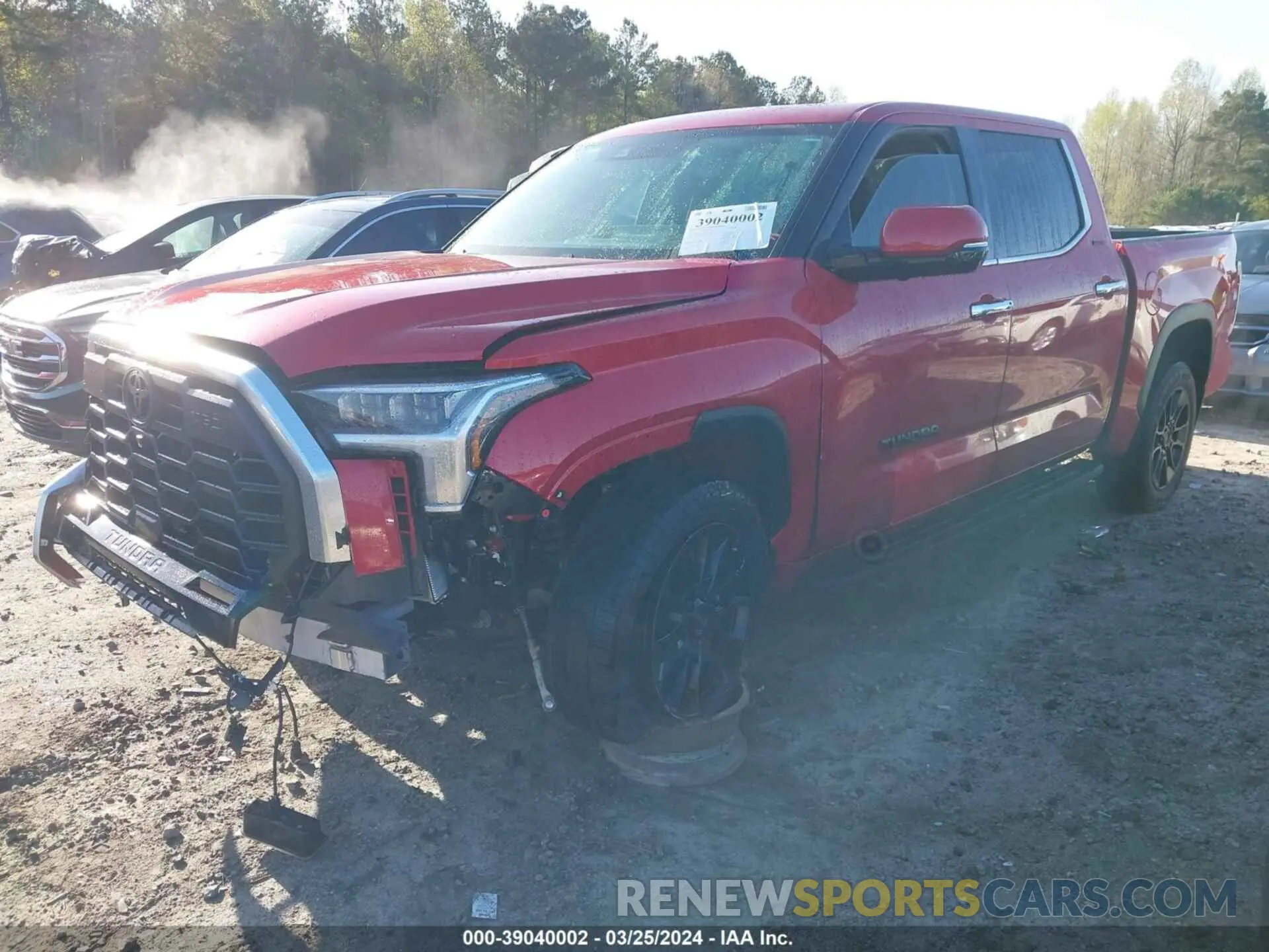 2 fotografías del automóvil dañado 5TFJA5DB4PX112666 TOYOTA TUNDRA 2023
