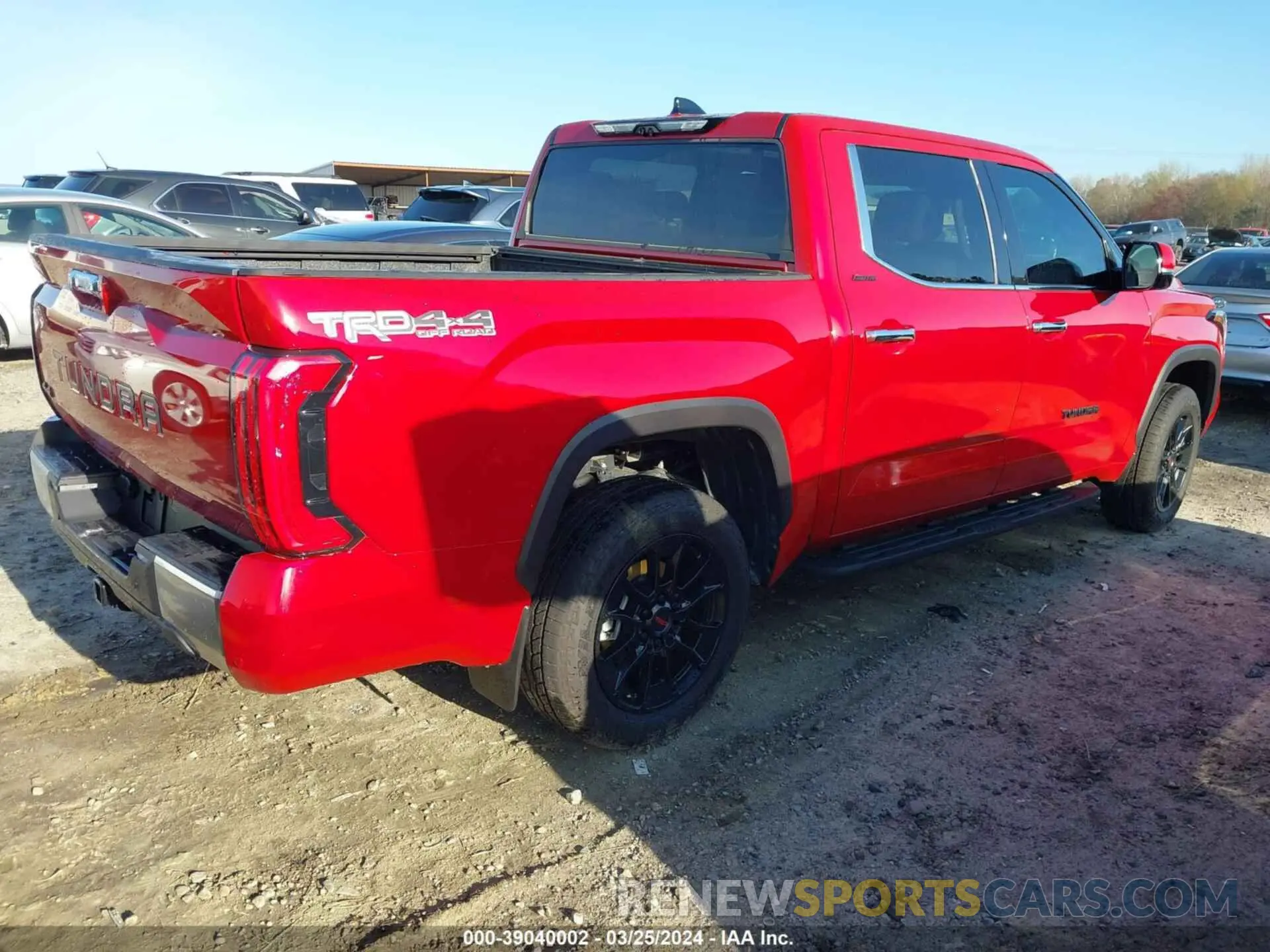 4 fotografías del automóvil dañado 5TFJA5DB4PX112666 TOYOTA TUNDRA 2023