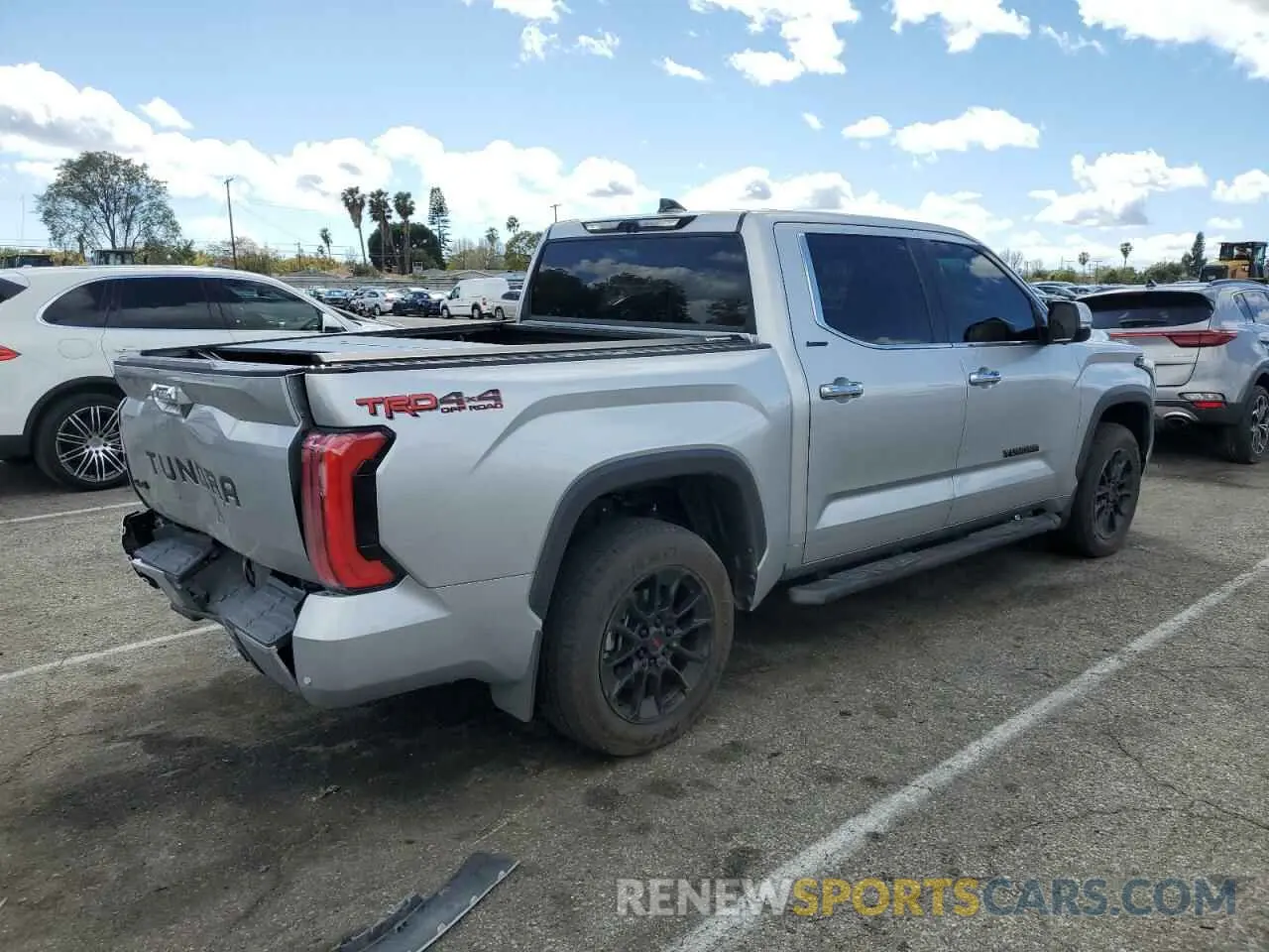 3 fotografías del automóvil dañado 5TFJA5DB4PX120864 TOYOTA TUNDRA 2023