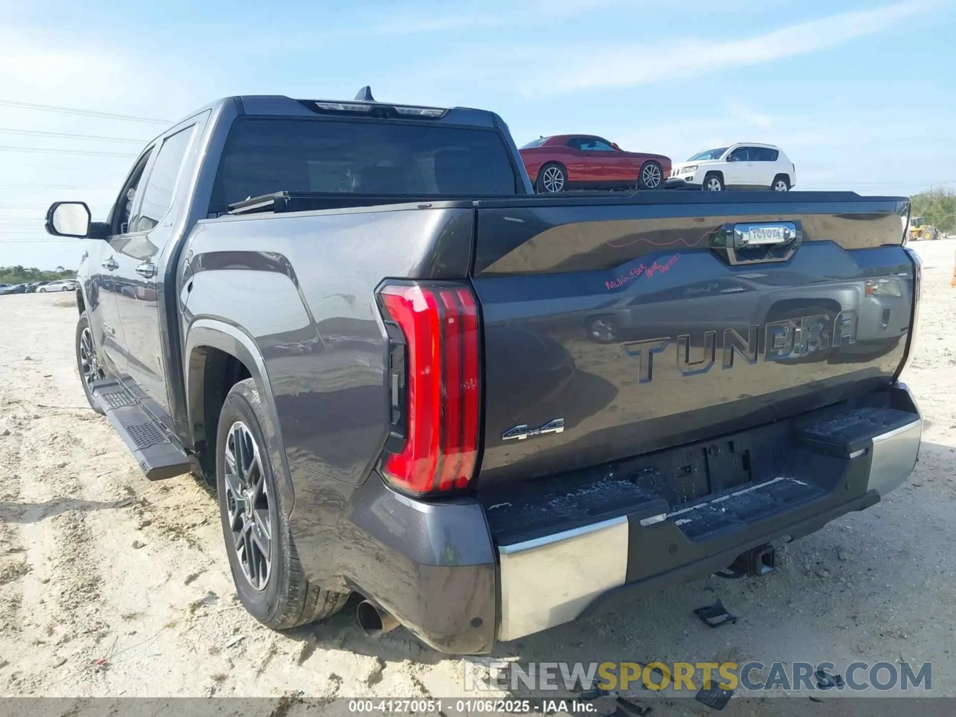 3 fotografías del automóvil dañado 5TFJA5DBXPX064817 TOYOTA TUNDRA 2023