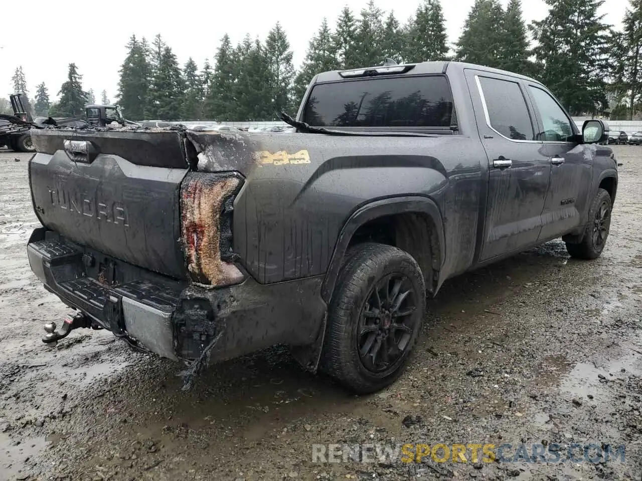 3 fotografías del automóvil dañado 5TFJA5EC9PX013851 TOYOTA TUNDRA 2023