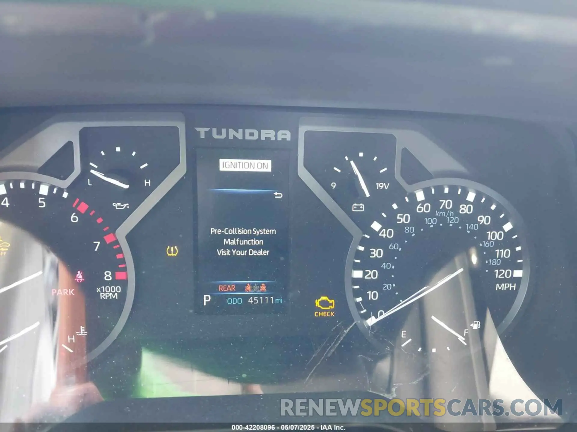 7 fotografías del automóvil dañado 5TFKB5AA9PX025228 TOYOTA TUNDRA 2023