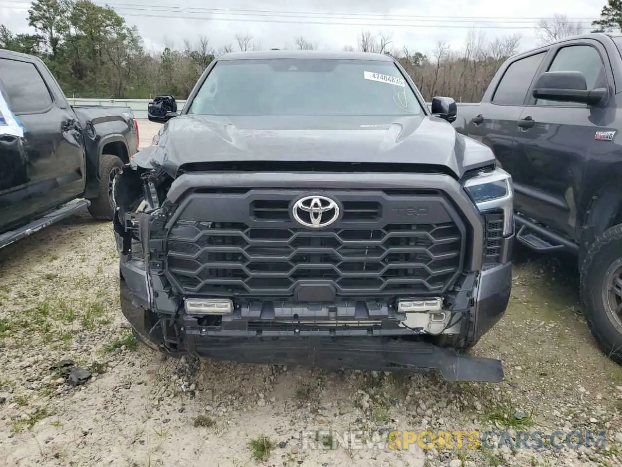 5 fotografías del automóvil dañado 5TFLA5AB4PX027355 TOYOTA TUNDRA 2023