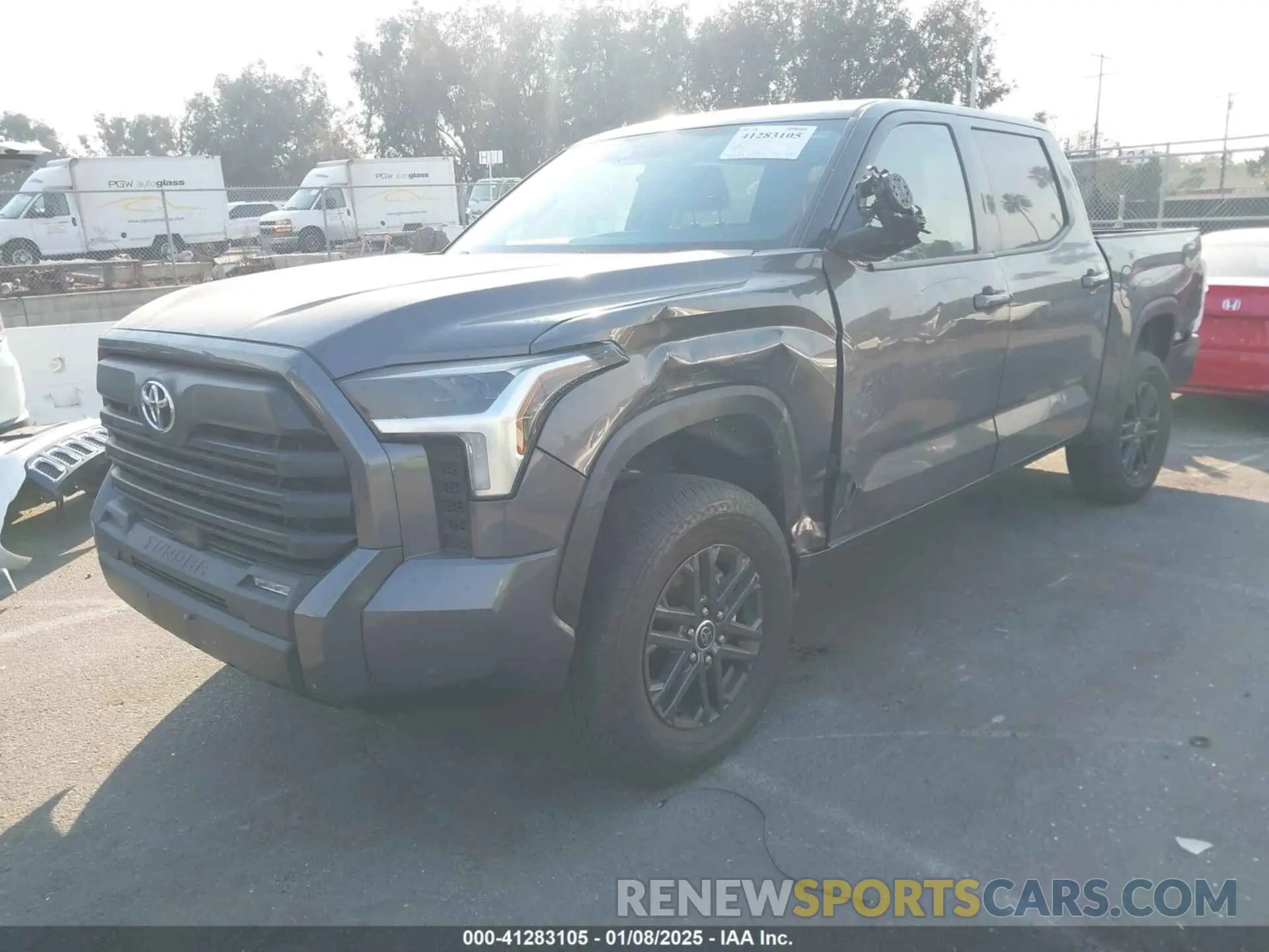 2 fotografías del automóvil dañado 5TFLA5DBXPX066561 TOYOTA TUNDRA 2023