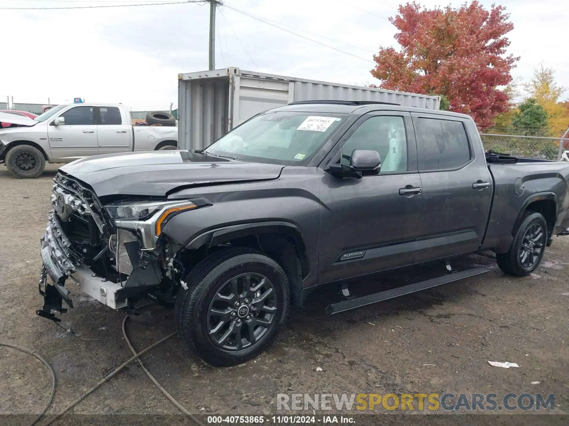 2 fotografías del automóvil dañado 5TFNA5ECXPX012516 TOYOTA TUNDRA 2023