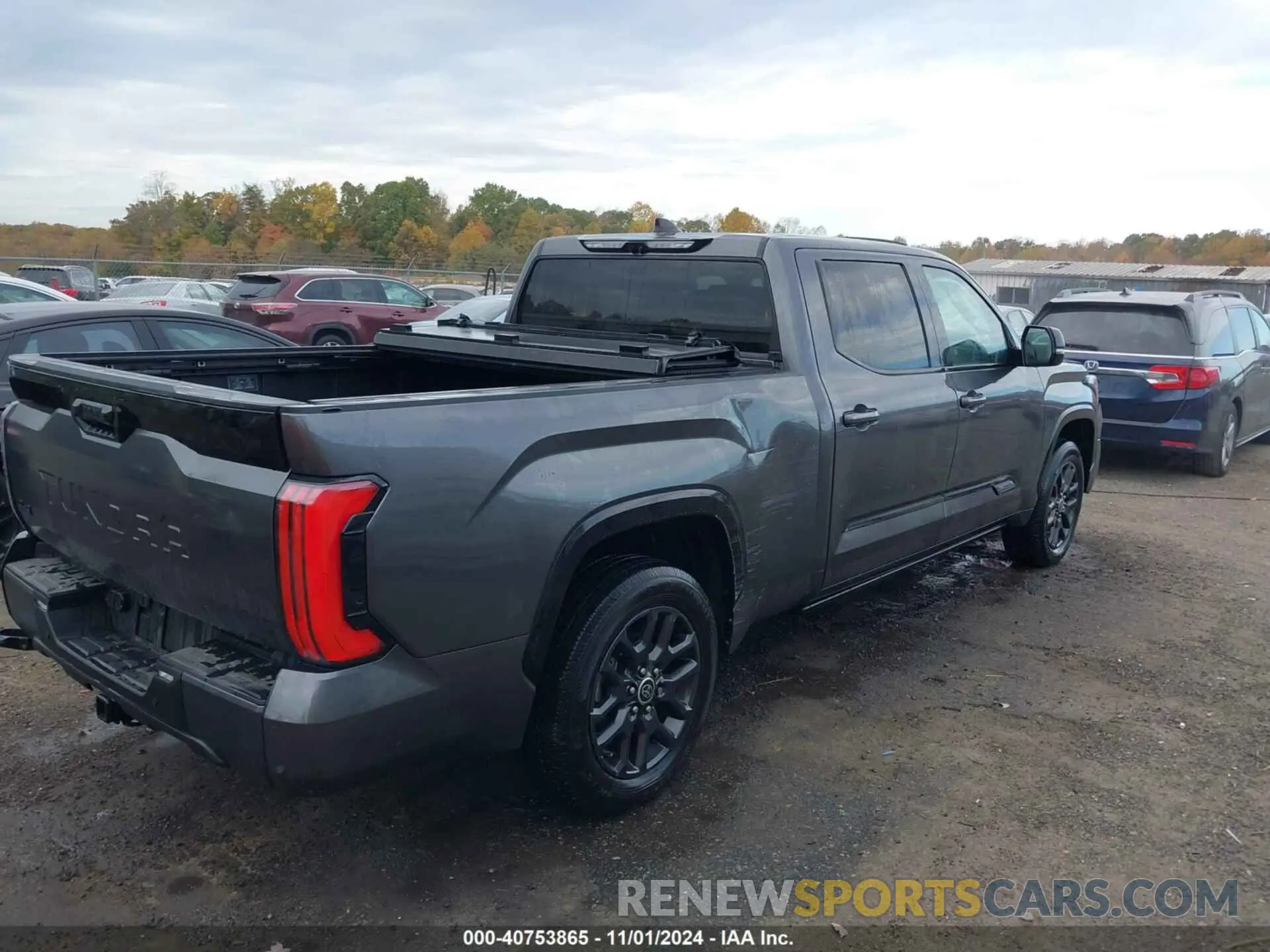 4 fotografías del automóvil dañado 5TFNA5ECXPX012516 TOYOTA TUNDRA 2023