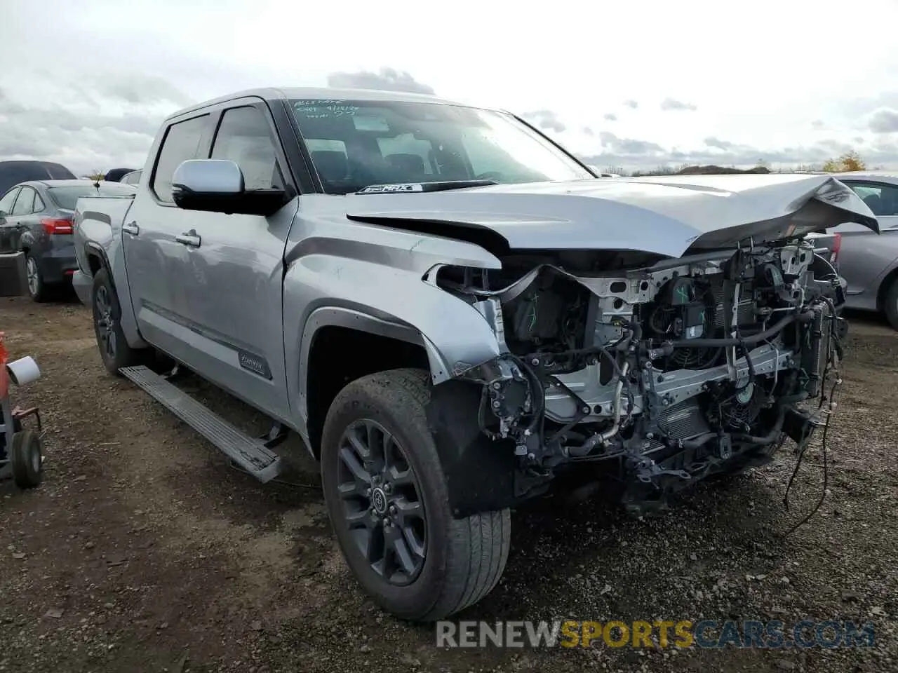 4 fotografías del automóvil dañado 5TFNC5DB6PX019272 TOYOTA TUNDRA 2023