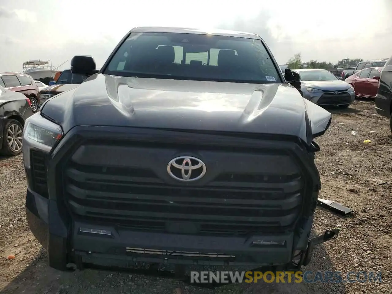 5 fotografías del automóvil dañado 5TFLA5DA5RX166349 TOYOTA TUNDRA 2024