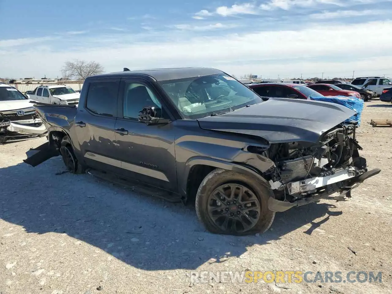 4 fotografías del automóvil dañado 5TFLA5DB3RX188424 TOYOTA TUNDRA 2024