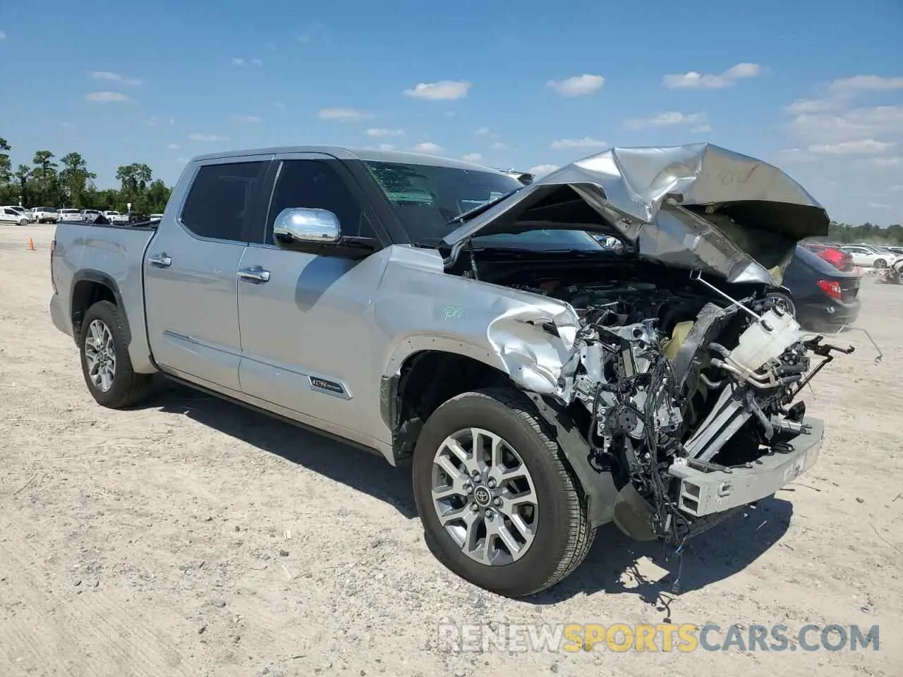 4 fotografías del automóvil dañado 5TFMC5DB4RX041074 TOYOTA TUNDRA 2024