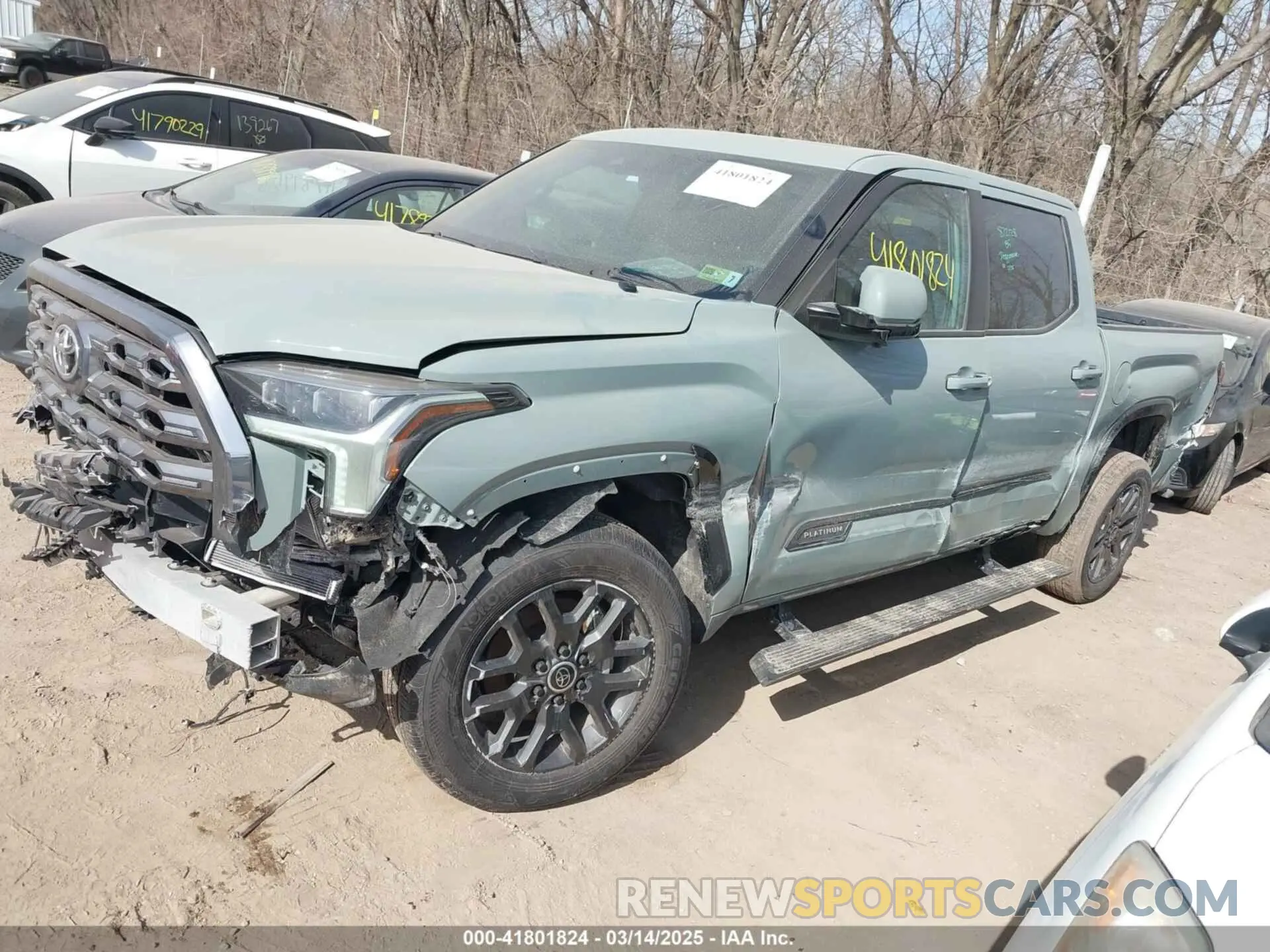 2 fotografías del automóvil dañado 5TFNA5DB2RX209174 TOYOTA TUNDRA 2024