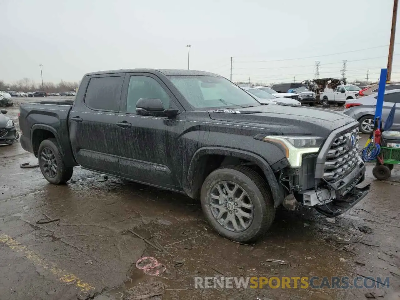 4 fotografías del automóvil dañado 5TFNC5DB3RX074359 TOYOTA TUNDRA 2024