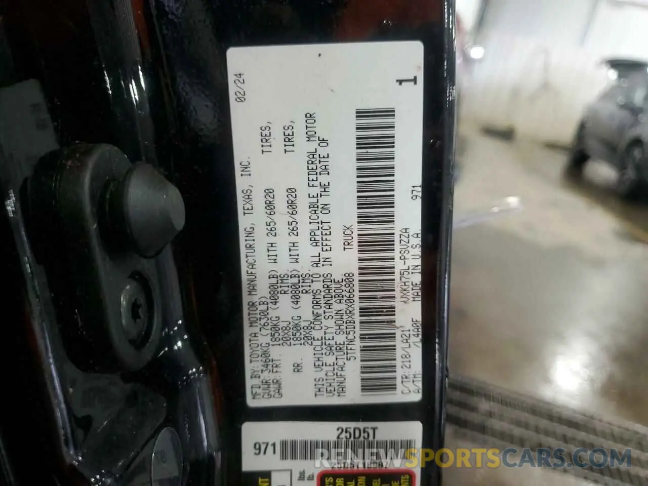 13 fotografías del automóvil dañado 5TFNC5DBXRX066808 TOYOTA TUNDRA 2024