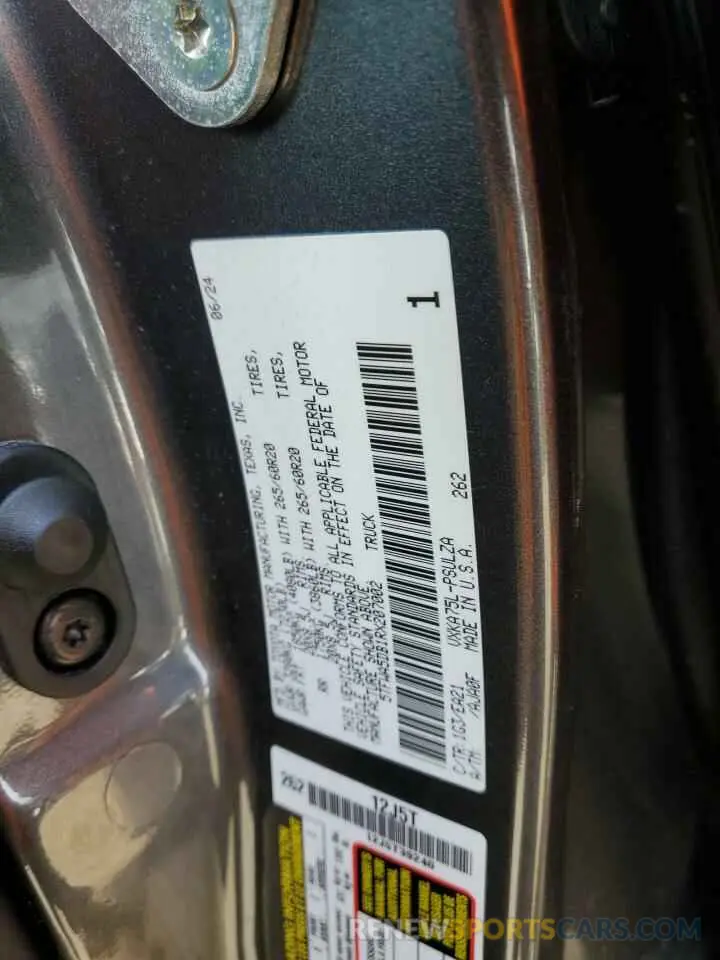 14 fotografías del automóvil dañado 5TFWA5DB1RX207002 TOYOTA TUNDRA 2024