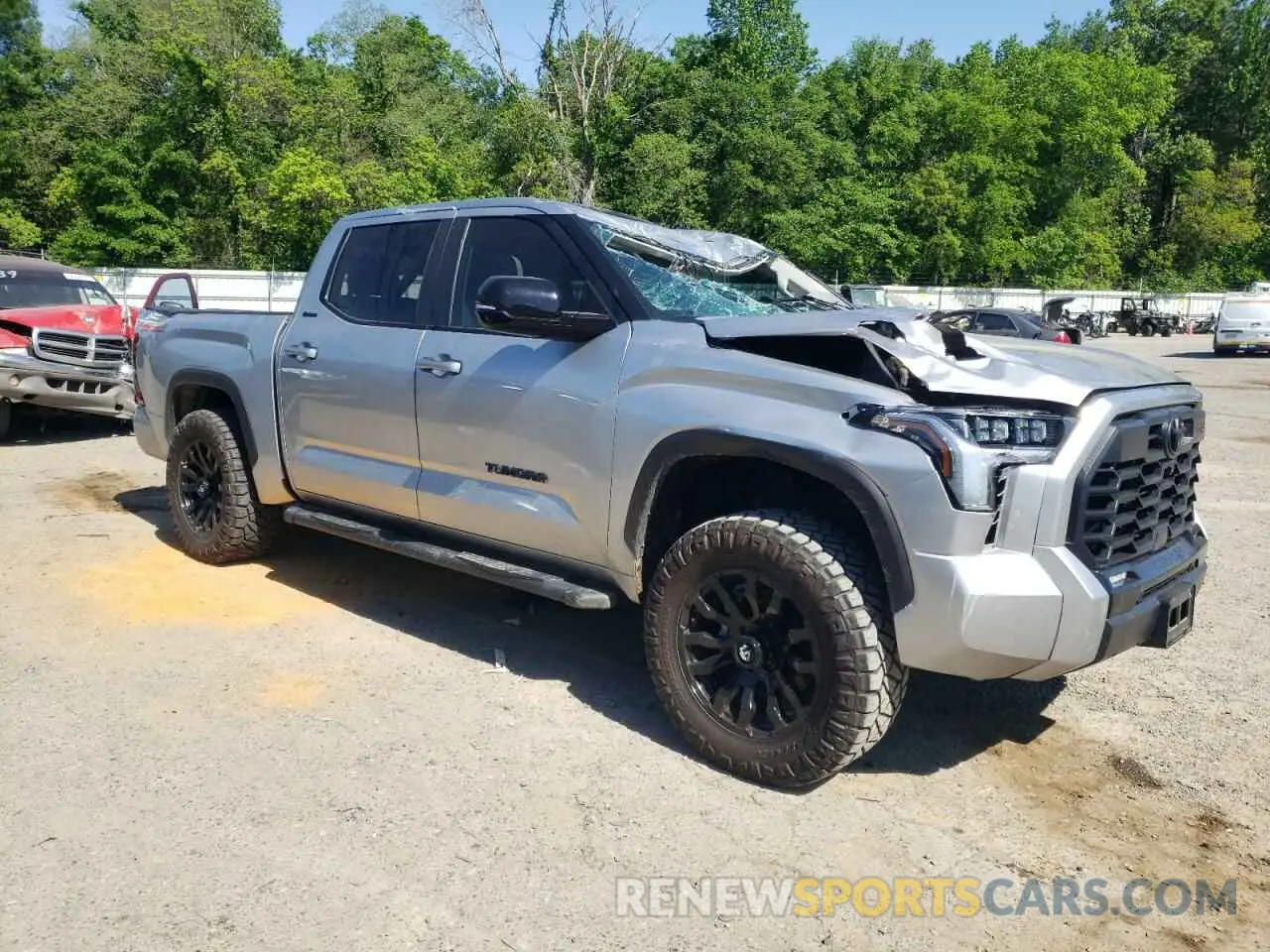 4 fotografías del automóvil dañado 5TFWA5DB3RX146431 TOYOTA TUNDRA 2024