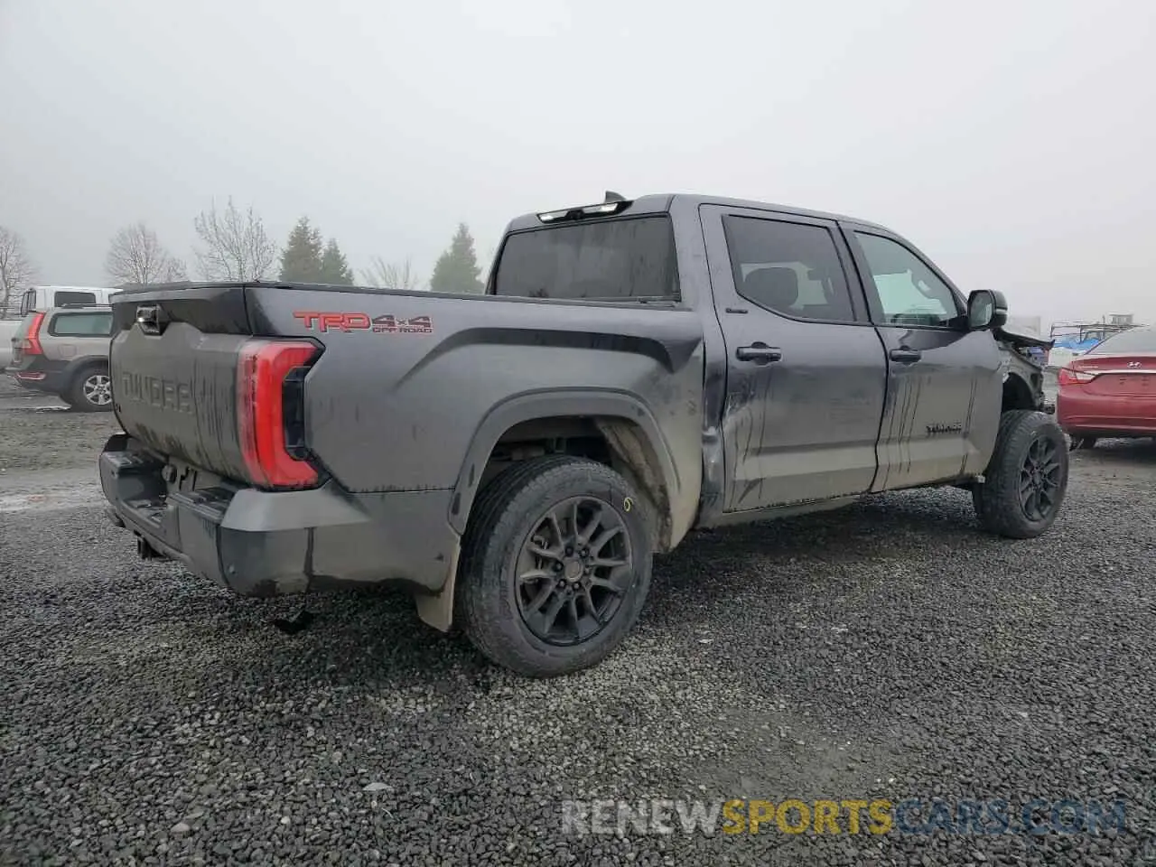 3 fotografías del automóvil dañado 5TFWA5DB3RX180658 TOYOTA TUNDRA 2024