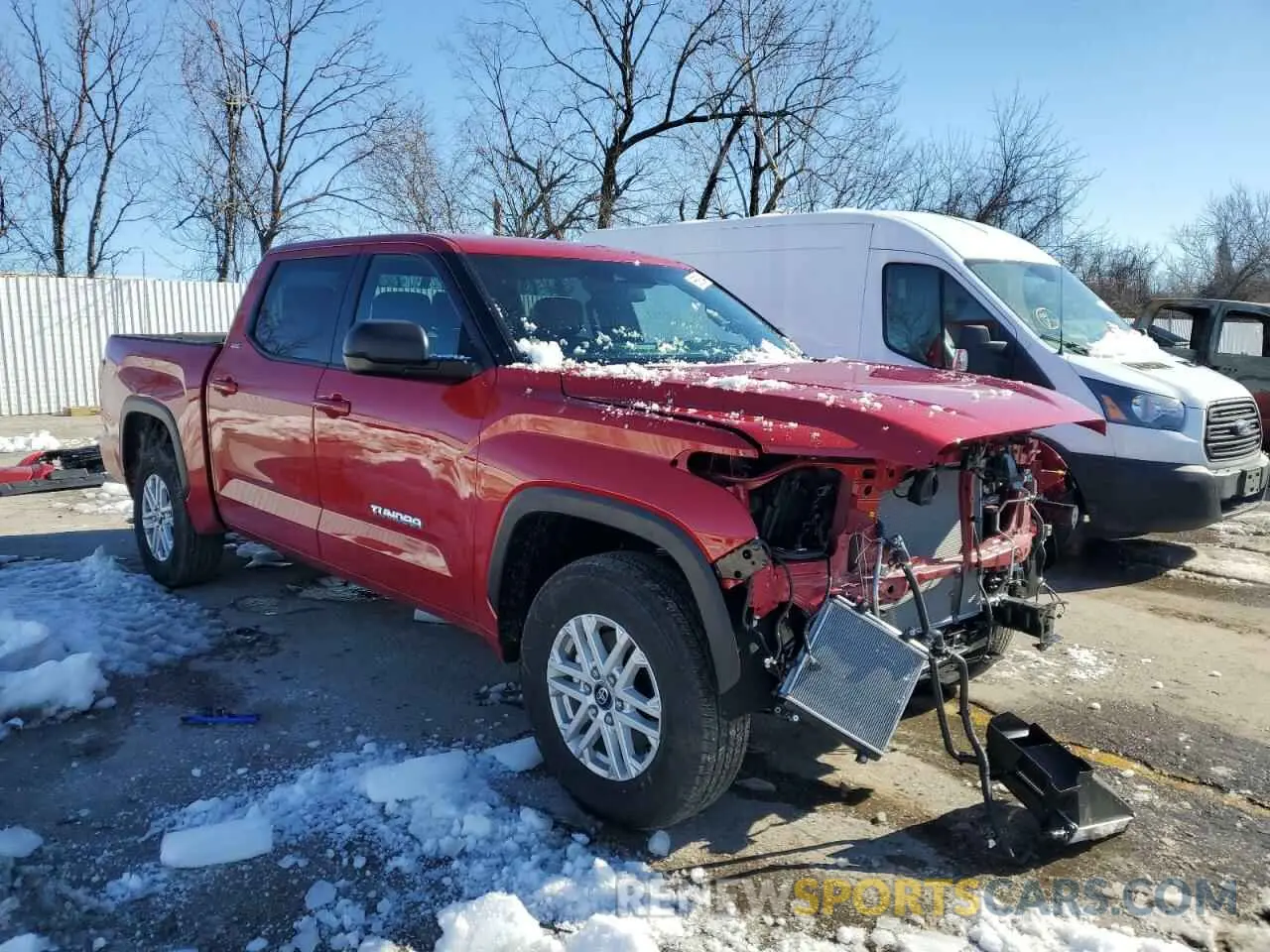 4 fotografías del automóvil dañado 5TFLA5DBXSX238970 TOYOTA TUNDRA 2025