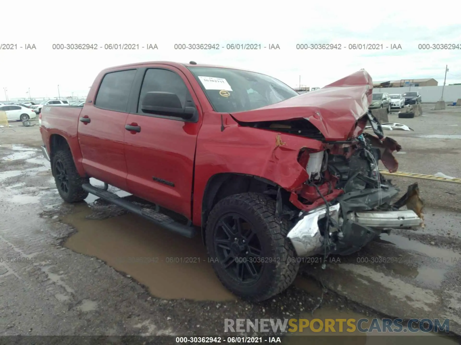1 fotografías del automóvil dañado 5TFEM5F10KX144813 TOYOTA TUNDRA 2WD 2019