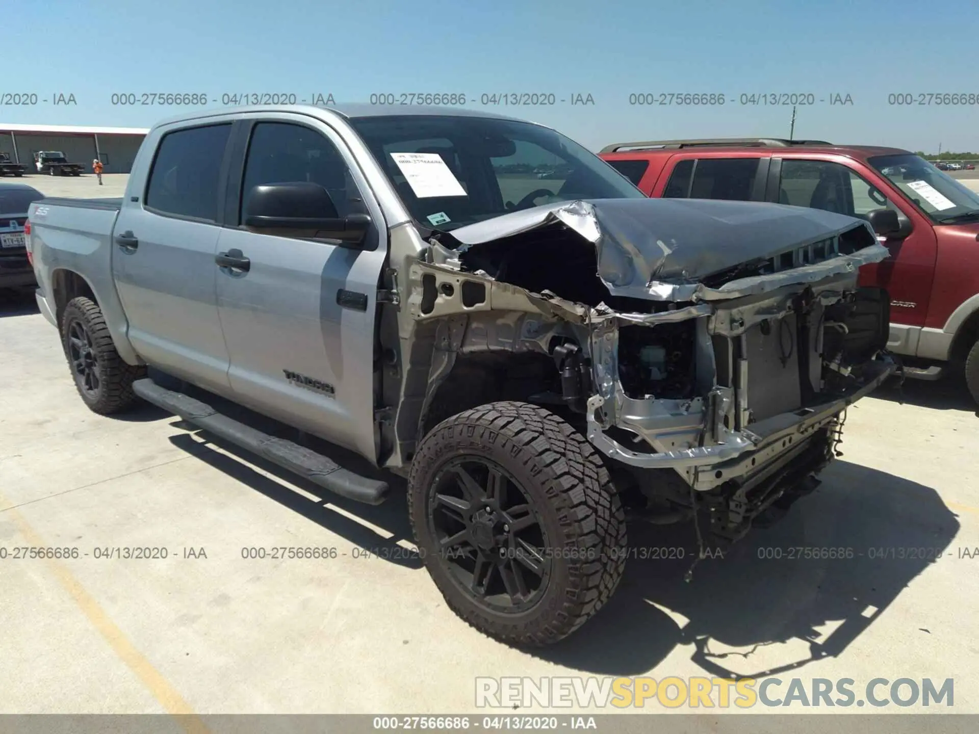 1 fotografías del automóvil dañado 5TFEY5F11LX256378 TOYOTA TUNDRA 2WD 2020