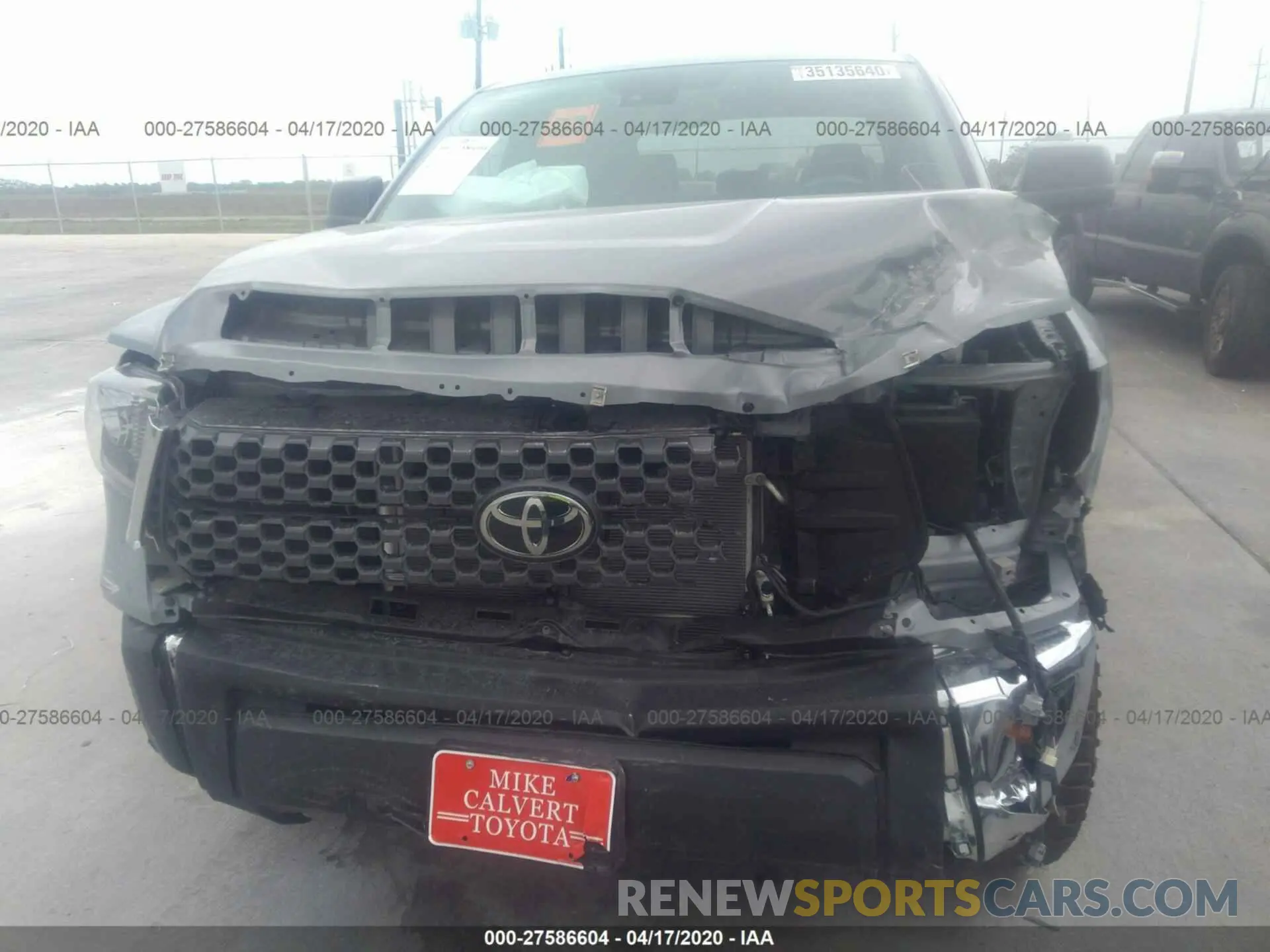 6 fotografías del automóvil dañado 5TFEY5F16LX260653 TOYOTA TUNDRA 2WD 2020