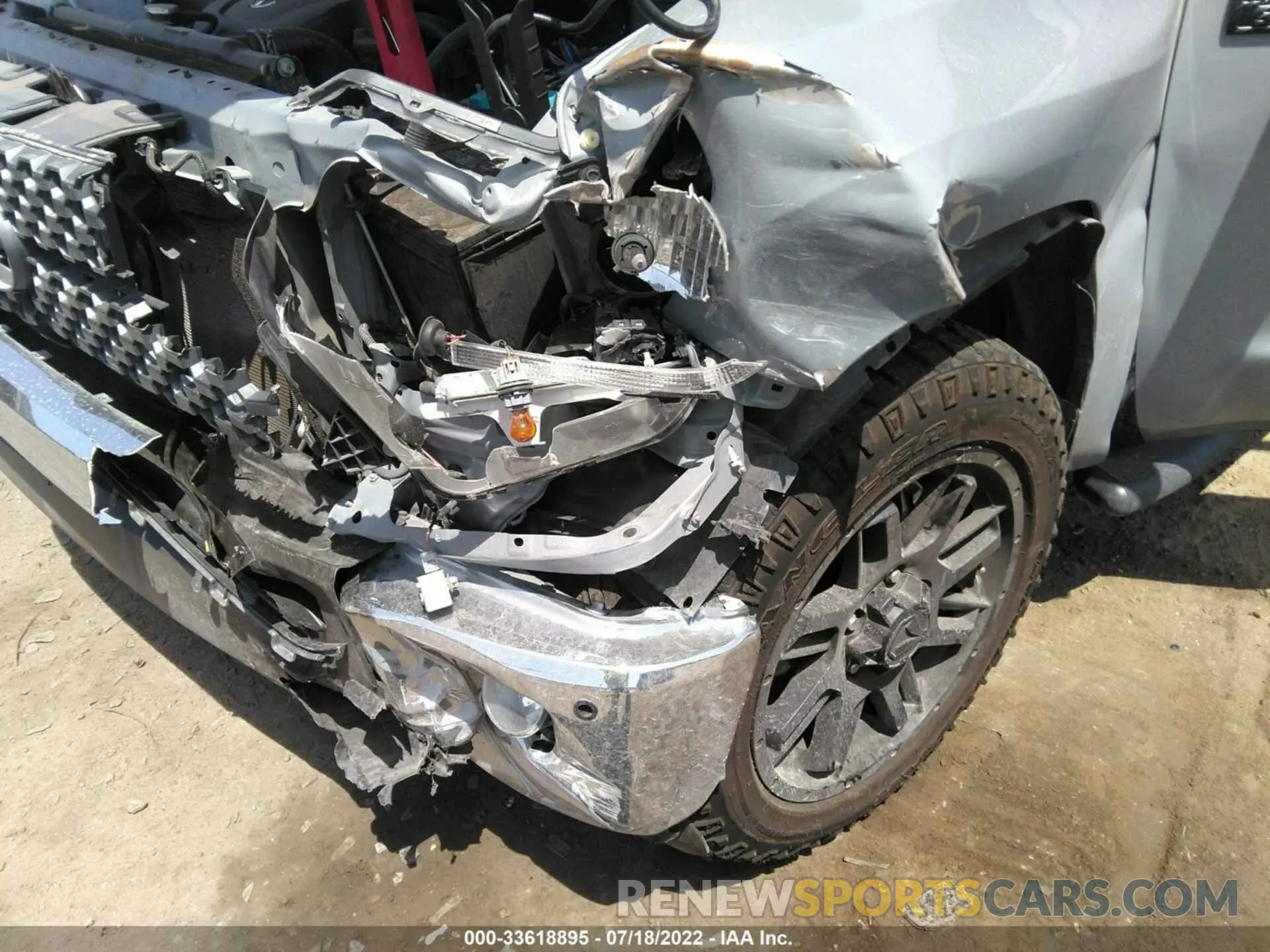 6 fotografías del automóvil dañado 5TFEY5F10MX292225 TOYOTA TUNDRA 2WD 2021