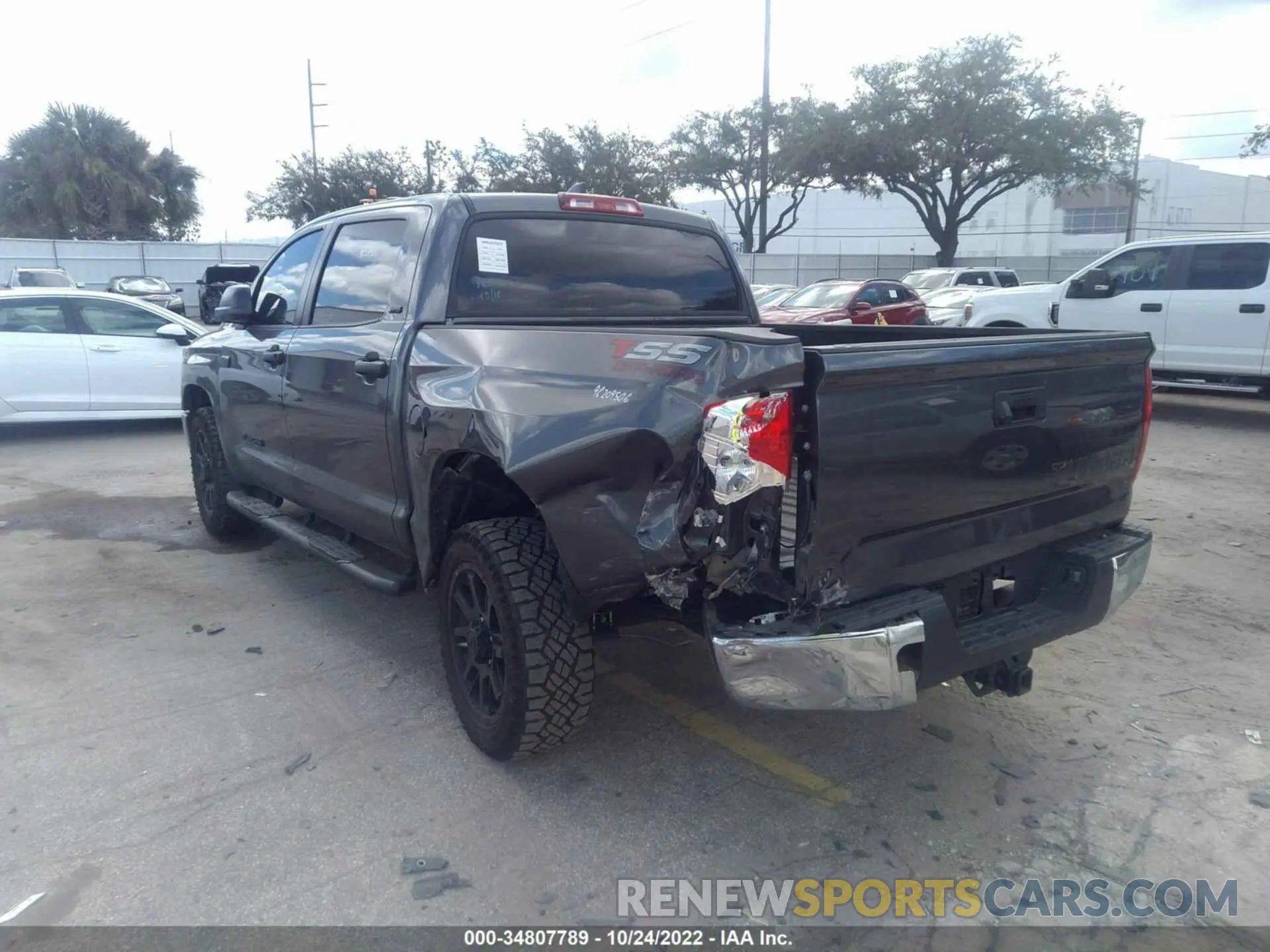 3 fotografías del automóvil dañado 5TFEY5F11MX286837 TOYOTA TUNDRA 2WD 2021