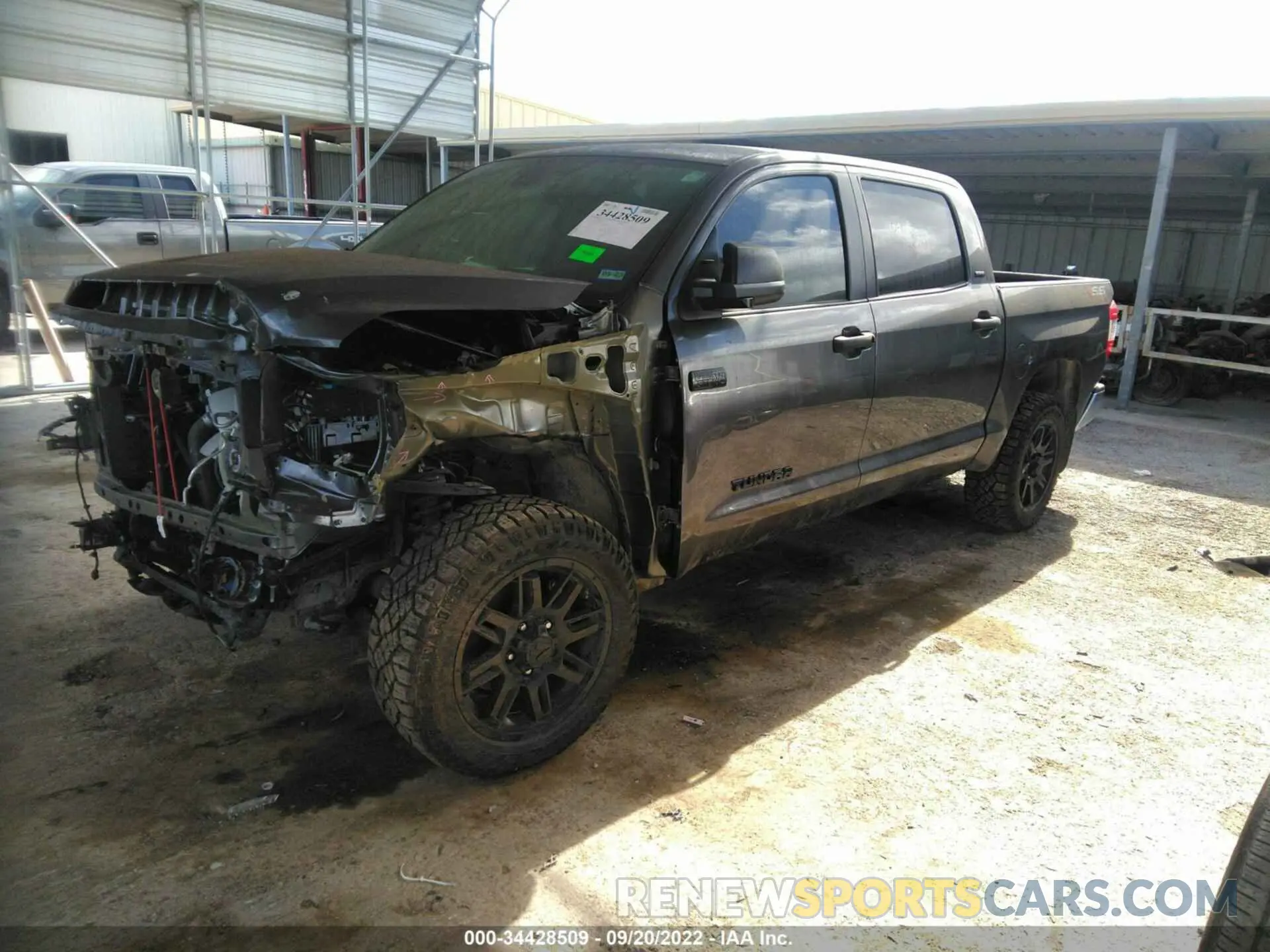 2 fotografías del automóvil dañado 5TFEY5F16MX284131 TOYOTA TUNDRA 2WD 2021