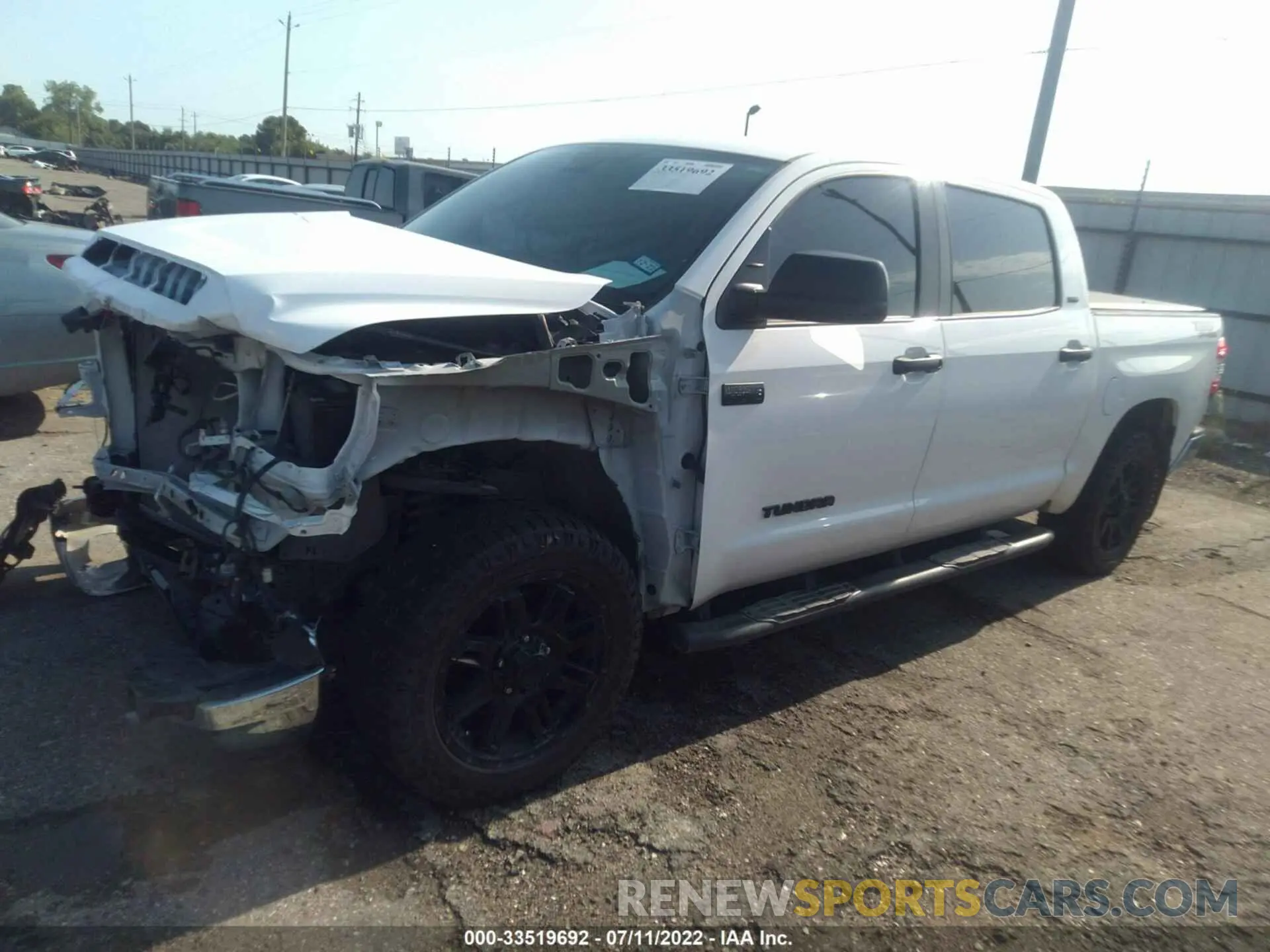 2 fotografías del automóvil dañado 5TFEY5F1XMX275402 TOYOTA TUNDRA 2WD 2021