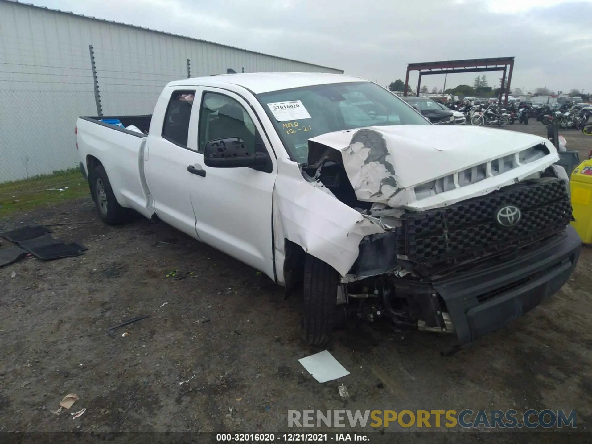 1 fotografías del automóvil dañado 5TFTY5F1XMX011944 TOYOTA TUNDRA 2WD 2021