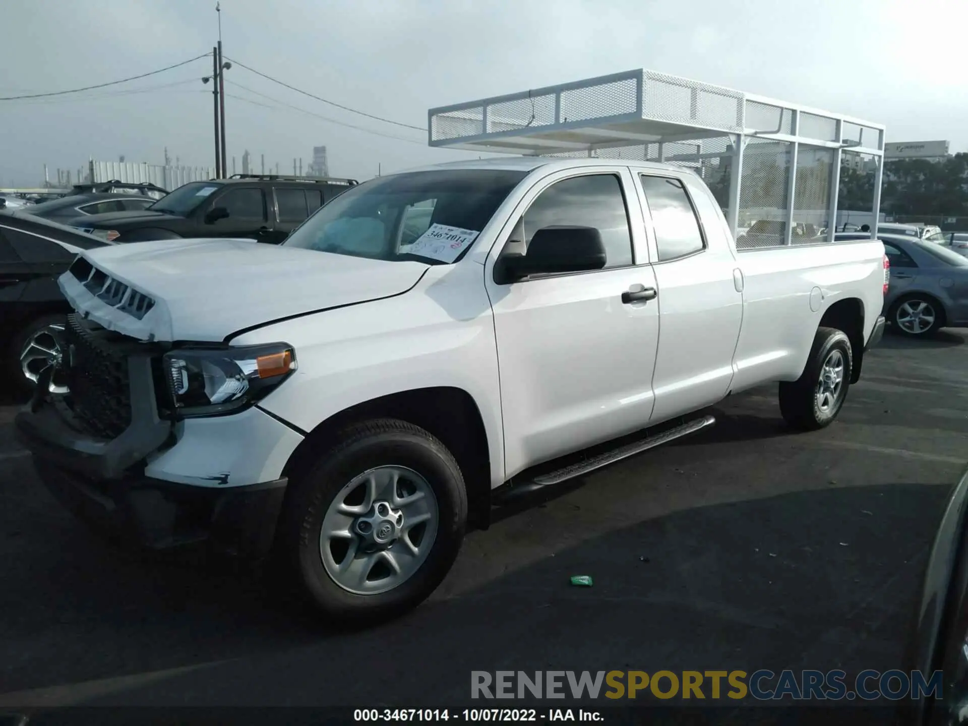 2 fotografías del automóvil dañado 5TFTY5F1XMX012446 TOYOTA TUNDRA 2WD 2021