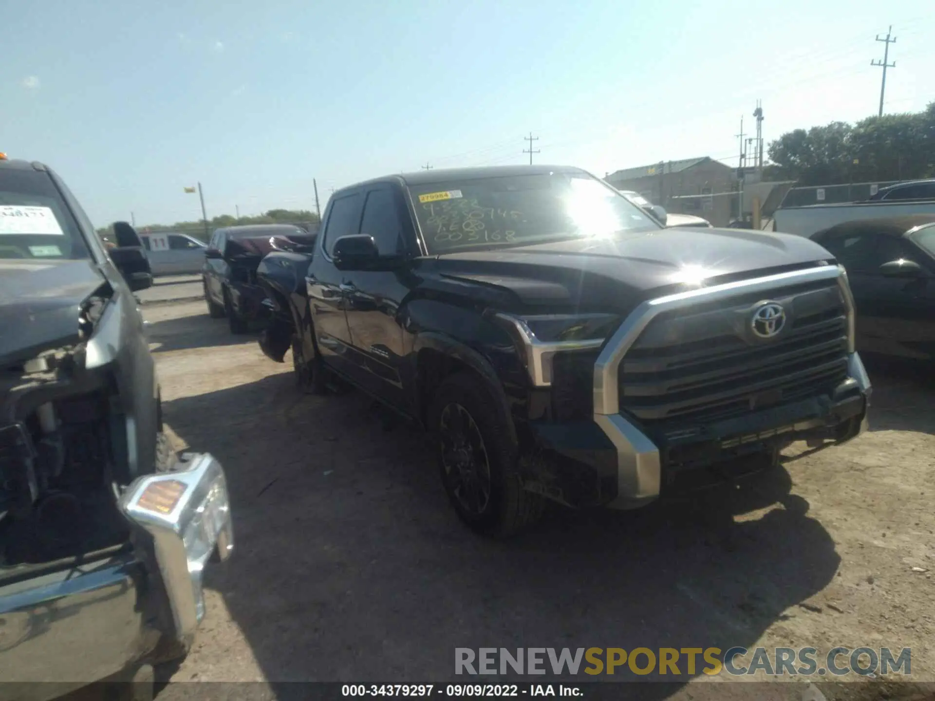 1 fotografías del automóvil dañado 5TFJA5AB0NX003168 TOYOTA TUNDRA 2WD 2022
