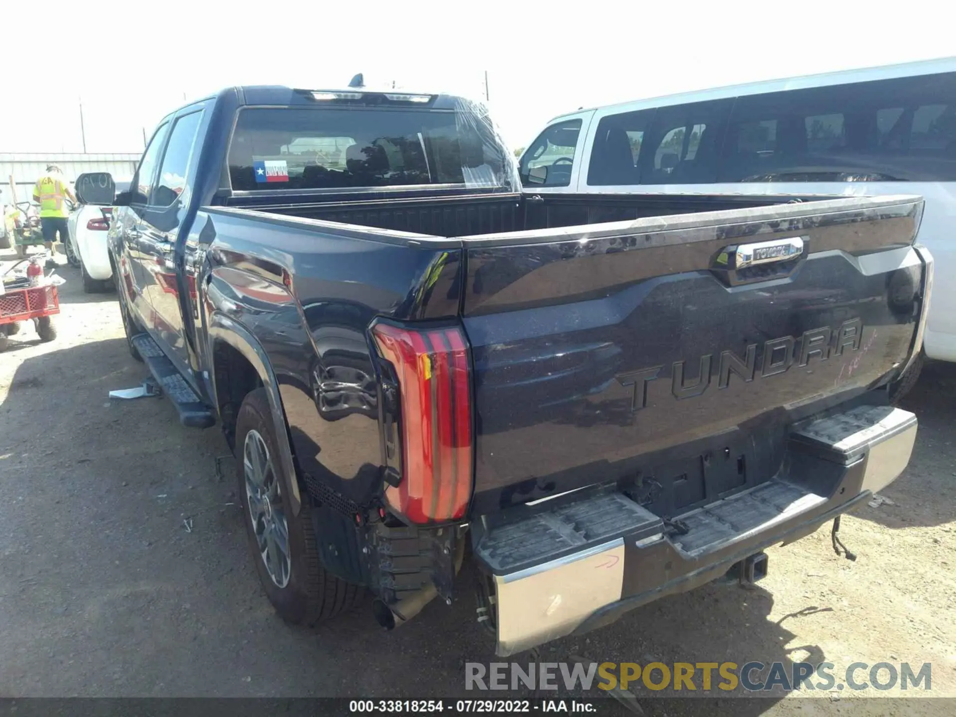 3 fotografías del automóvil dañado 5TFJA5BC1NX001291 TOYOTA TUNDRA 2WD 2022