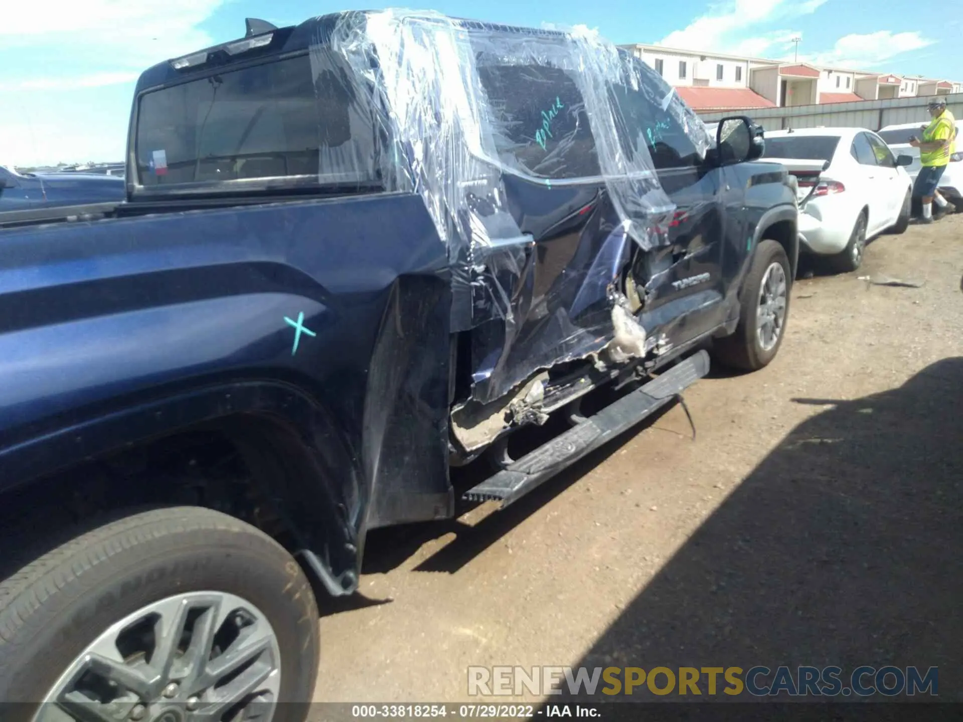 6 fotografías del automóvil dañado 5TFJA5BC1NX001291 TOYOTA TUNDRA 2WD 2022