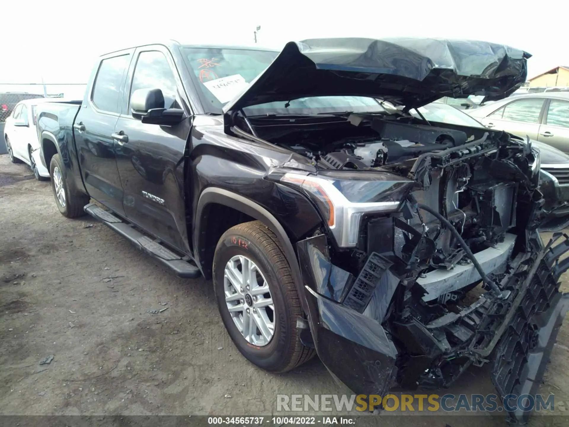 1 fotografías del automóvil dañado 5TFLA5BC2NX002037 TOYOTA TUNDRA 2WD 2022
