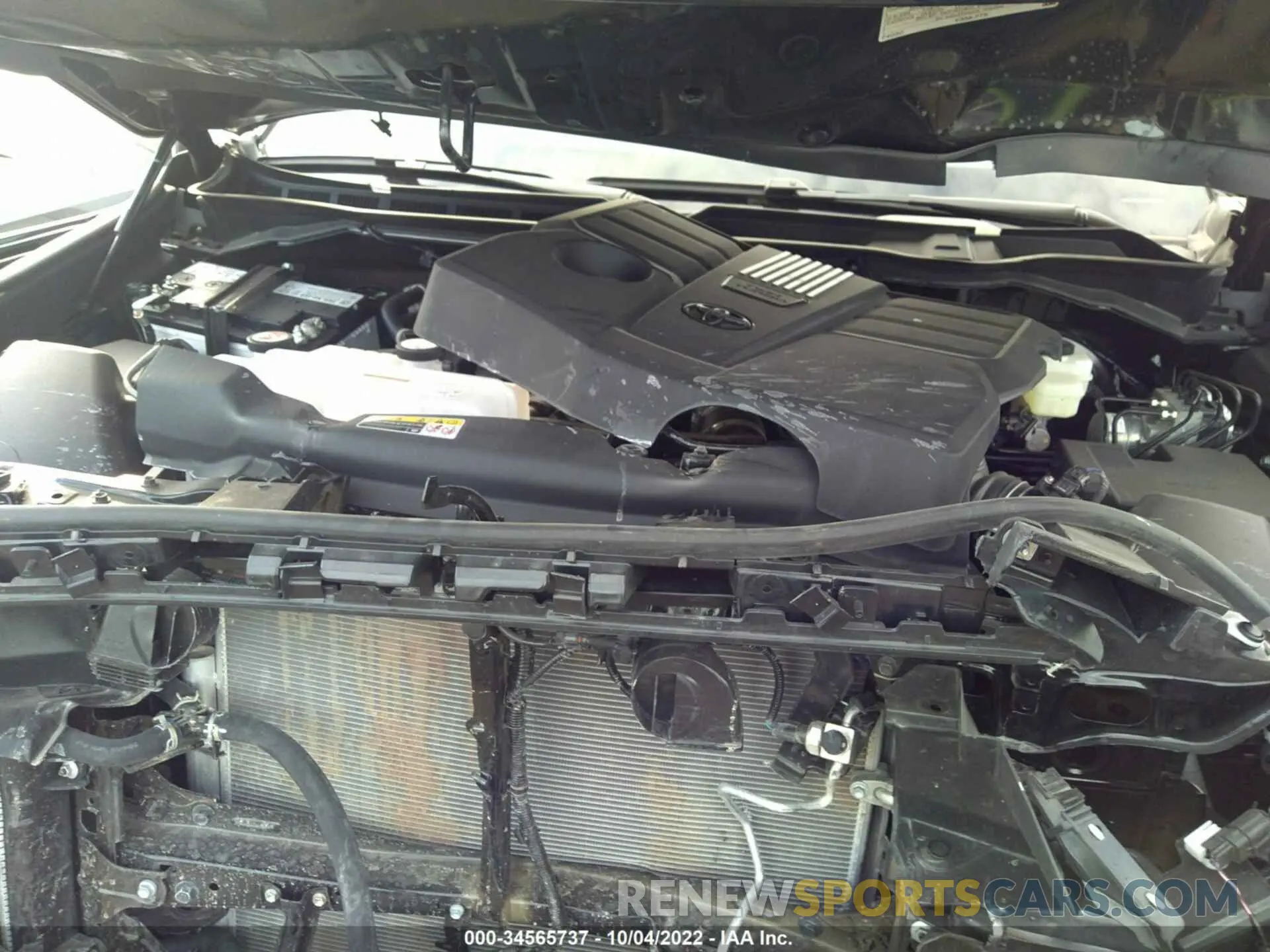10 fotografías del automóvil dañado 5TFLA5BC2NX002037 TOYOTA TUNDRA 2WD 2022