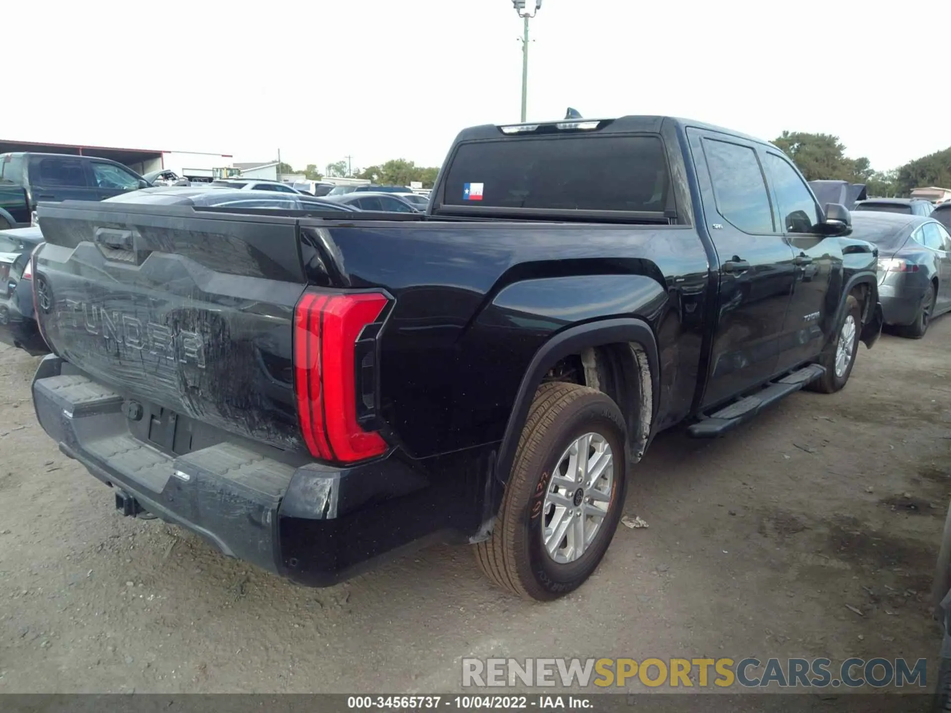 4 fotografías del automóvil dañado 5TFLA5BC2NX002037 TOYOTA TUNDRA 2WD 2022