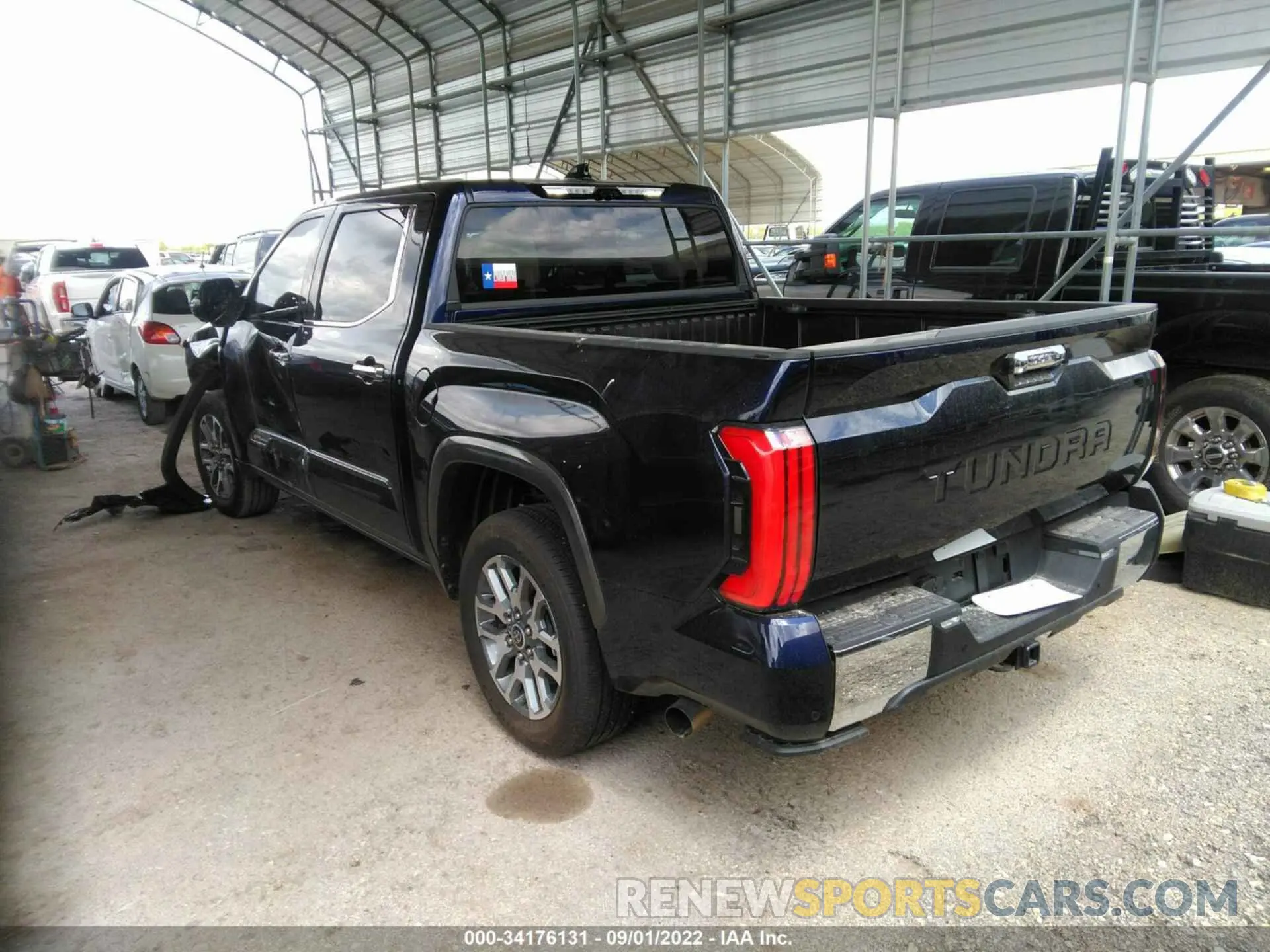 3 fotografías del automóvil dañado 5TFMA5AB0NX013907 TOYOTA TUNDRA 2WD 2022