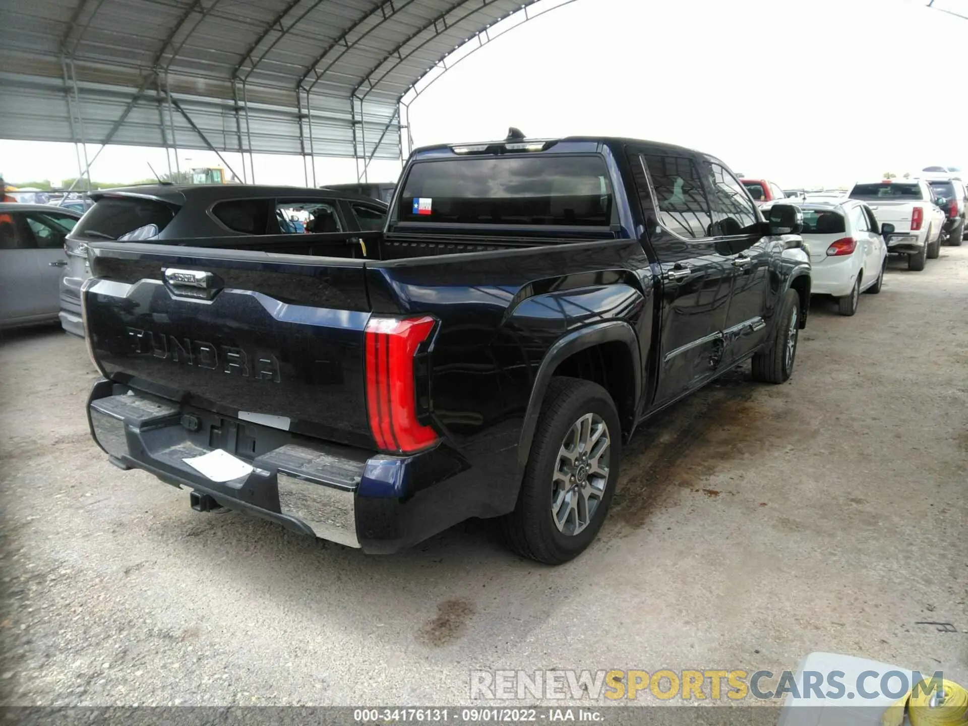 4 fotografías del automóvil dañado 5TFMA5AB0NX013907 TOYOTA TUNDRA 2WD 2022