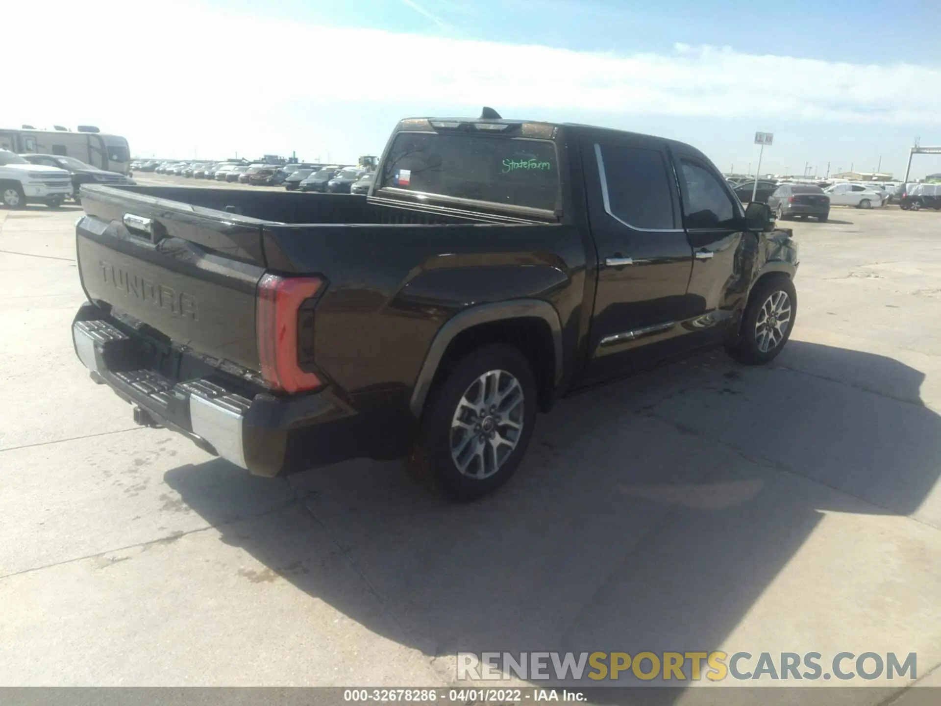4 fotografías del automóvil dañado 5TFMA5AB2NX003444 TOYOTA TUNDRA 2WD 2022