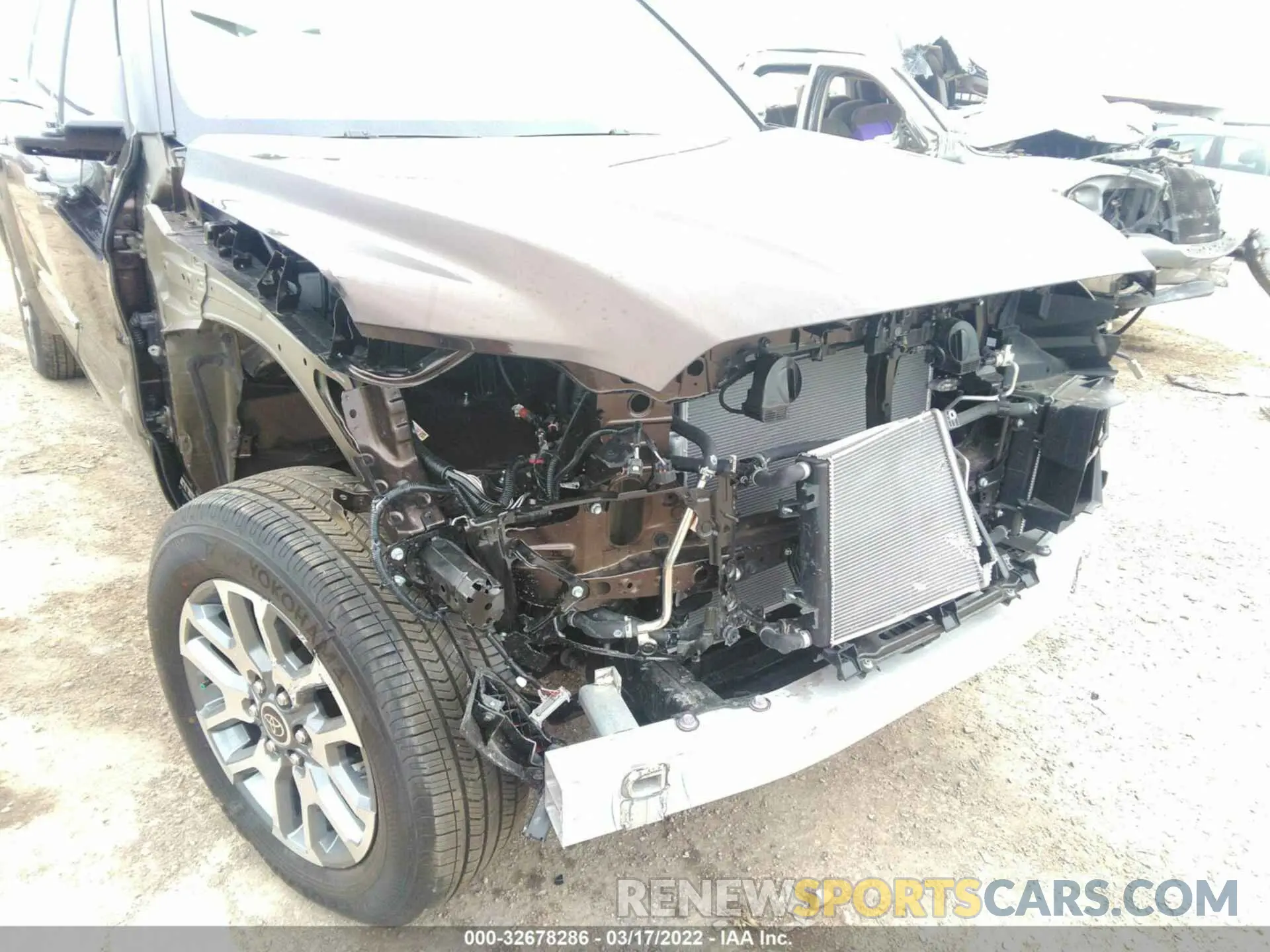 6 fotografías del automóvil dañado 5TFMA5AB2NX003444 TOYOTA TUNDRA 2WD 2022