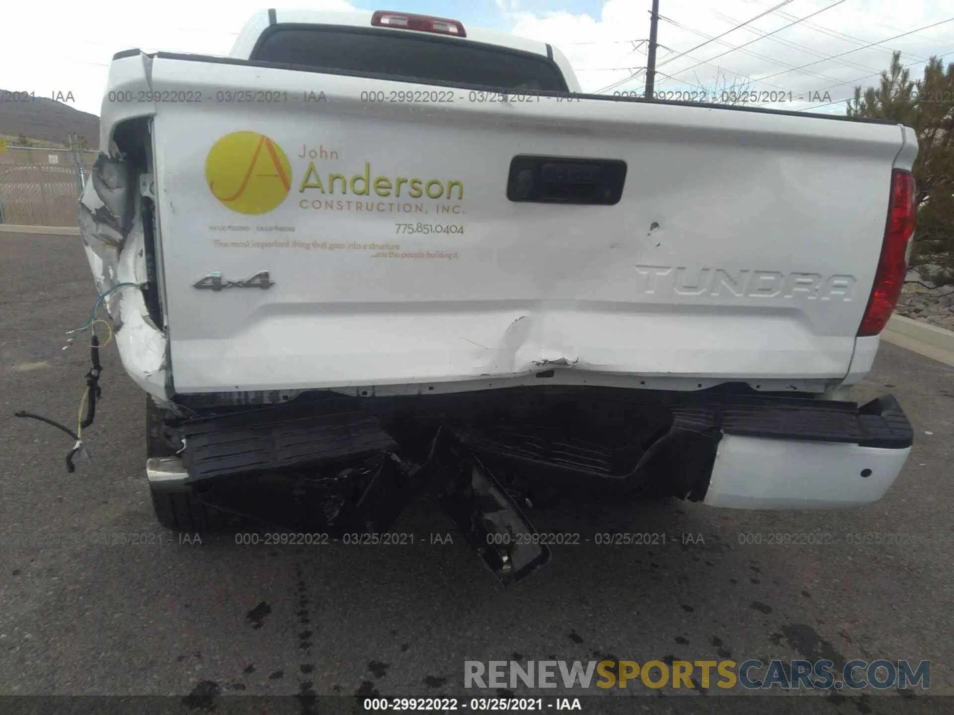 6 fotografías del automóvil dañado 5TFAY5F13KX787756 TOYOTA TUNDRA 4WD 2019